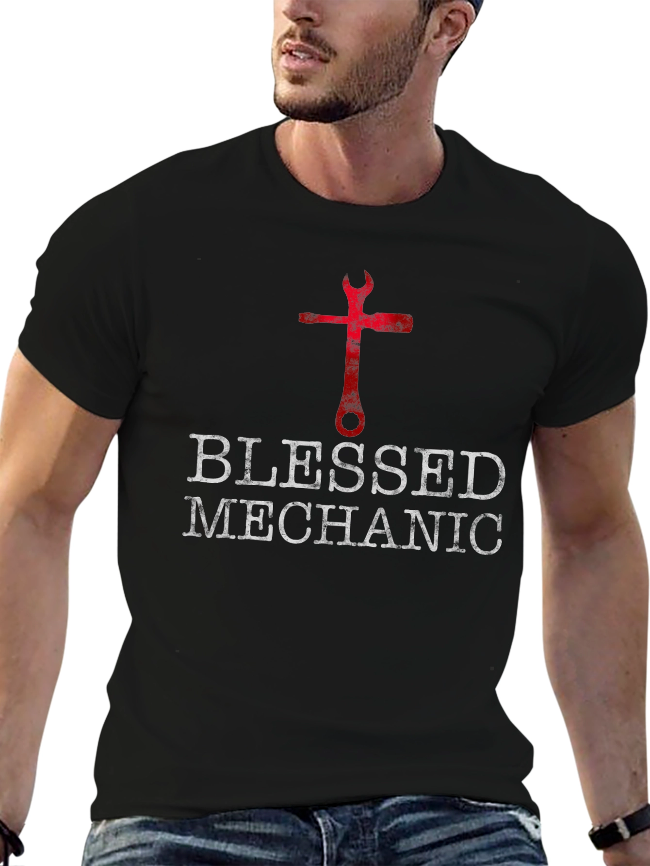 Blessed Mechanic T-Shirt - Christian Auto Repair