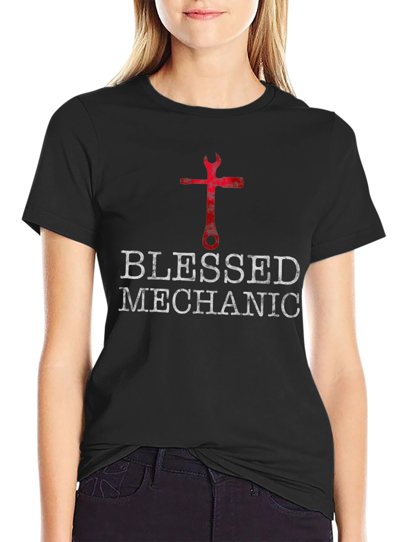 Blessed Mechanic T-Shirt - Christian Auto Repair