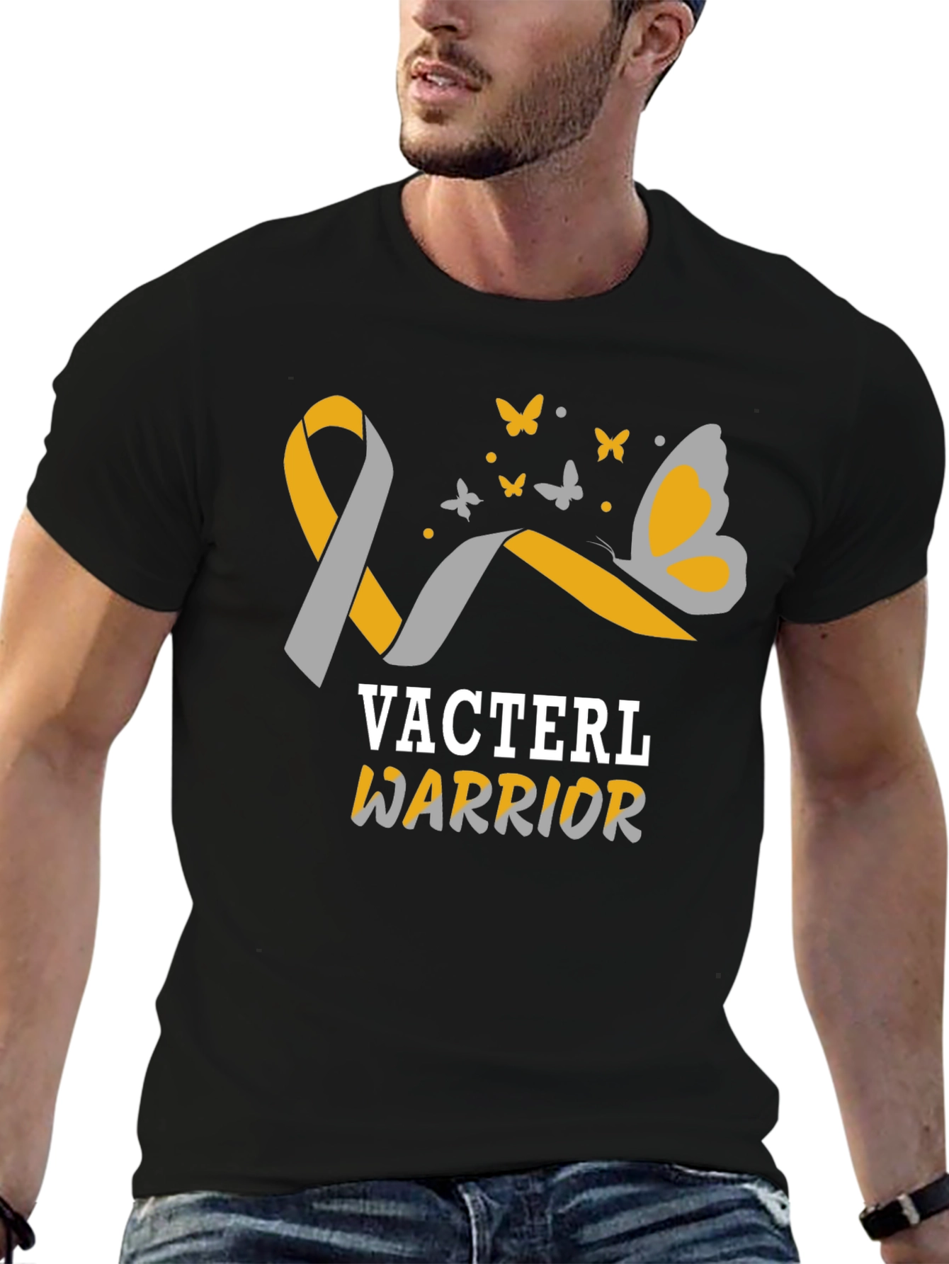 VASTERL Warrior Ribbon Butterfly T-Shirt