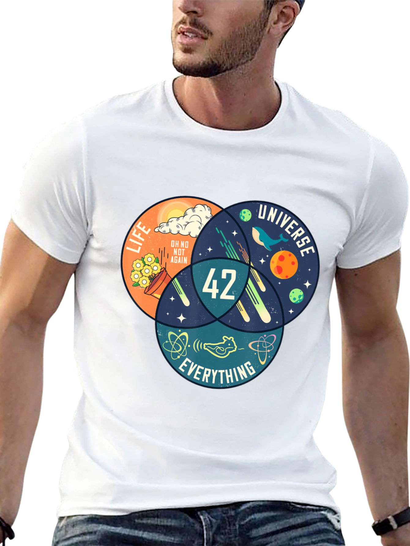 42 Hitchhikers Guide T-Shirt - Life Universe Everything