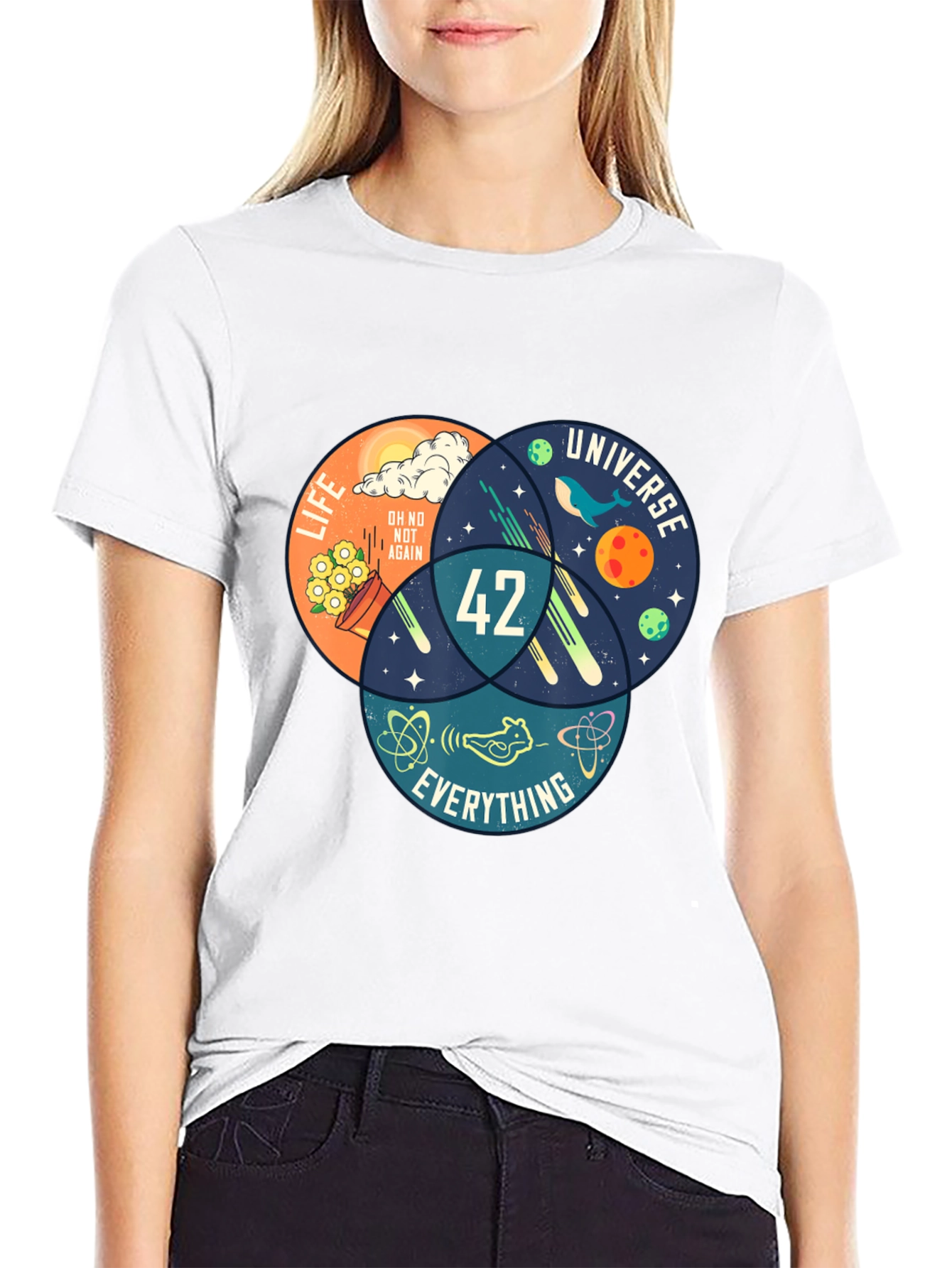 42 Hitchhikers Guide T-Shirt - Life Universe Everything