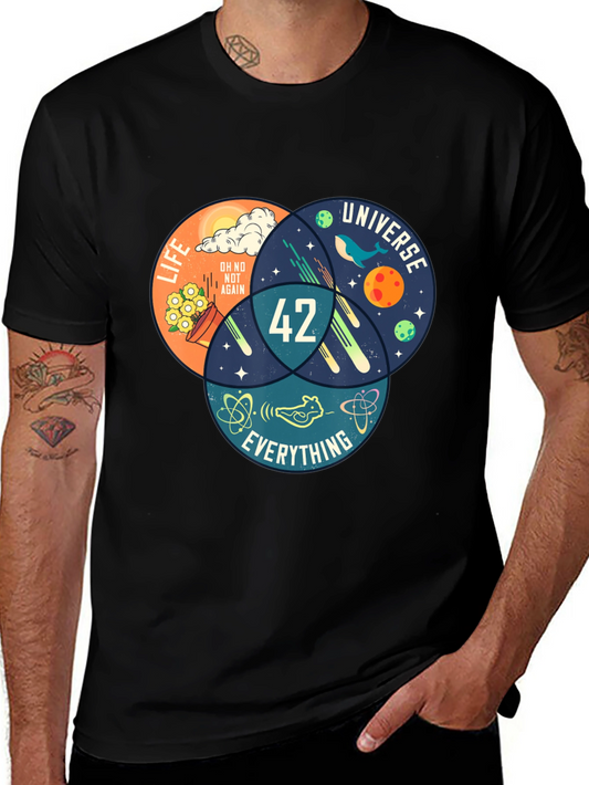 42 Hitchhikers Guide T-Shirt - Life Universe Everything