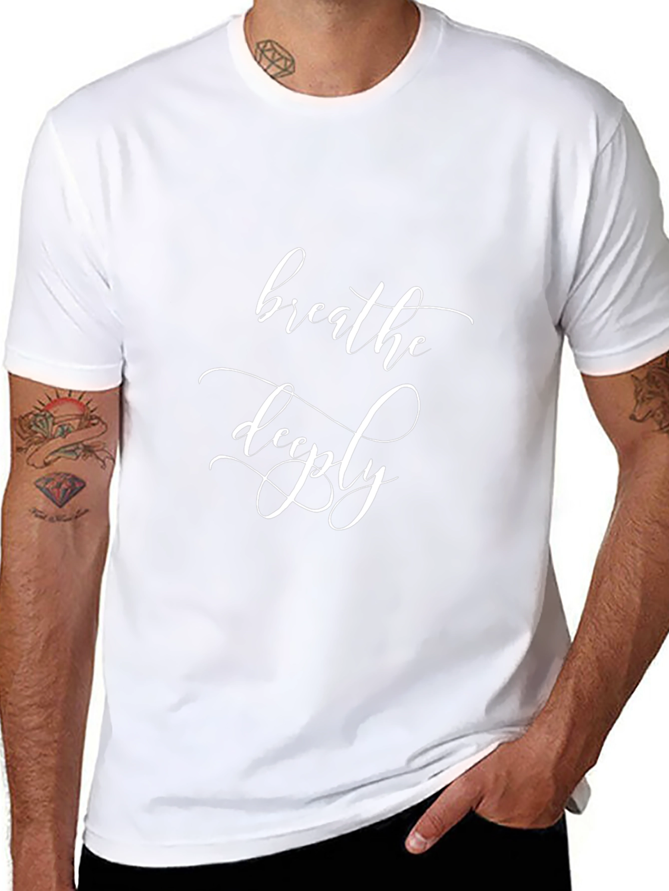 Breathe Deeply Graphic T-Shirt - Relax & Unwind