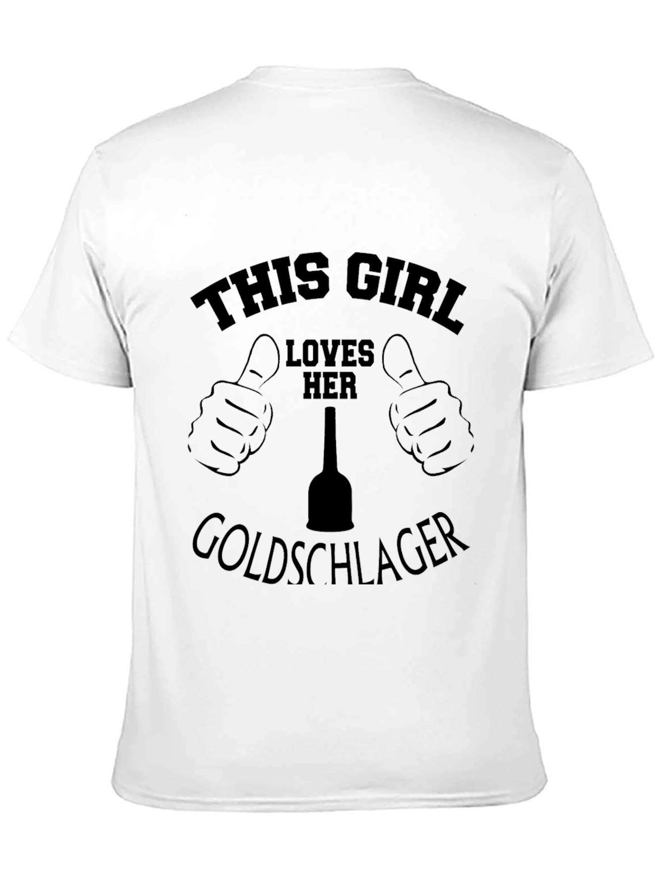 This Girl Loves Her Goldschlager Black T-Shirt
