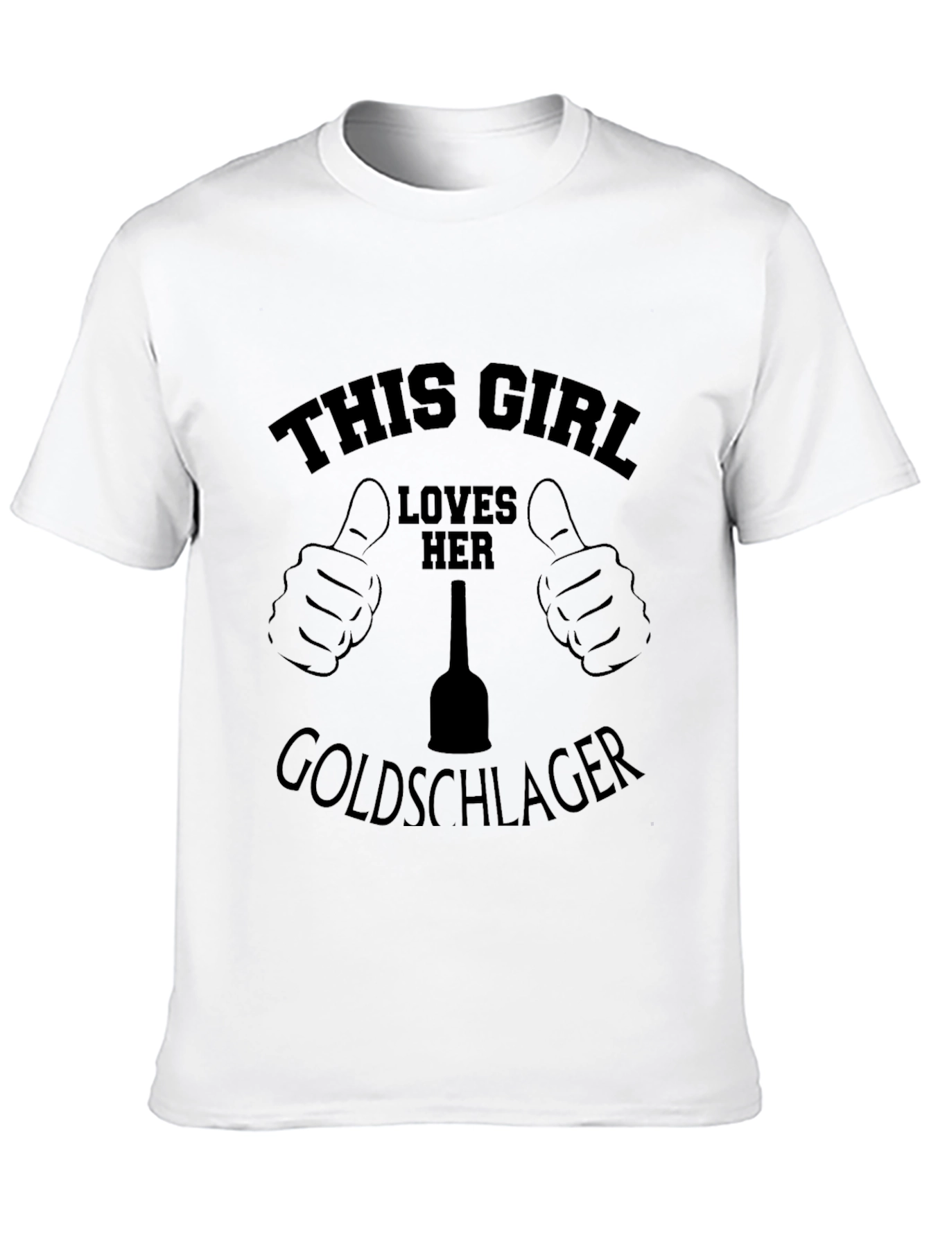 This Girl Loves Her Goldschlager Black T-Shirt