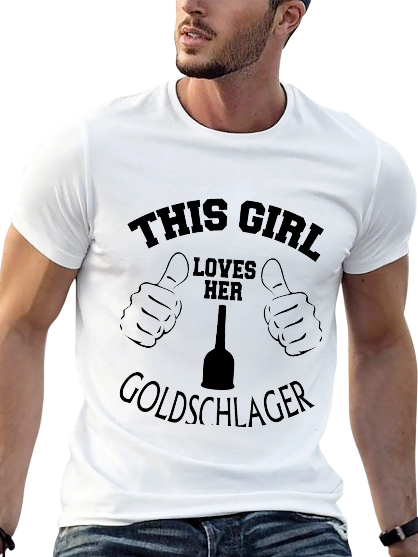 This Girl Loves Her Goldschlager Black T-Shirt