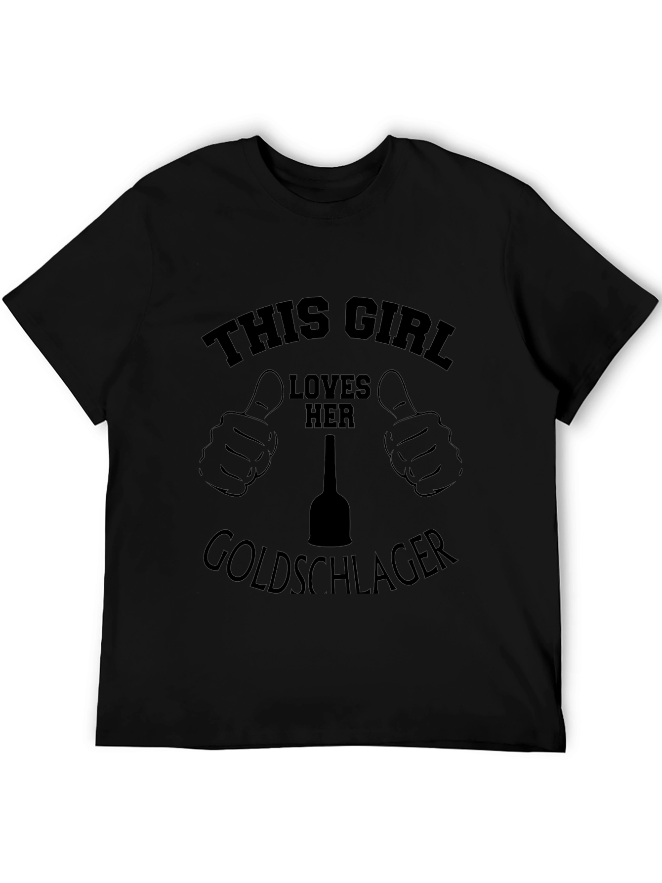 This Girl Loves Her Goldschlager Black T-Shirt