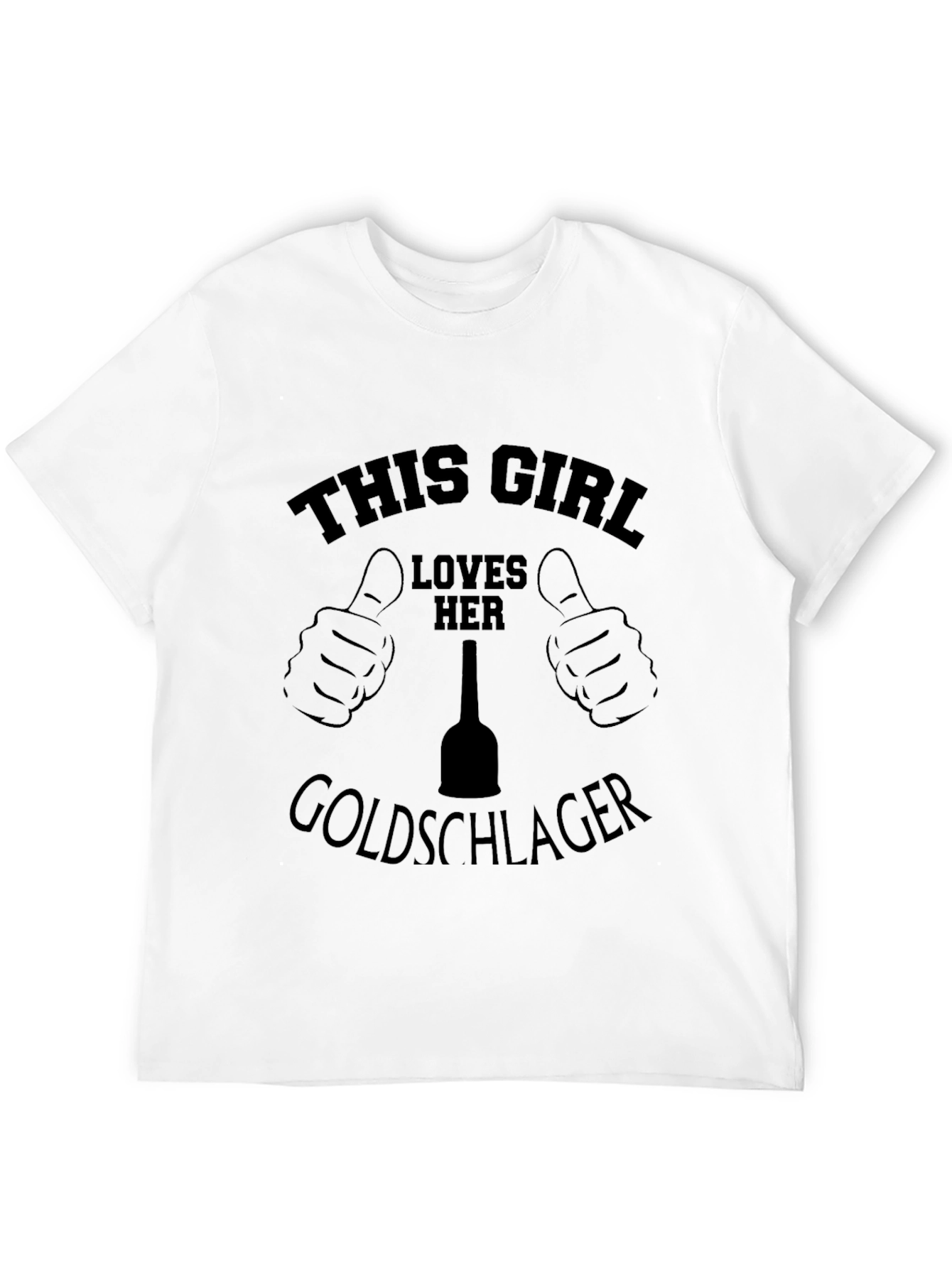 This Girl Loves Her Goldschlager Black T-Shirt