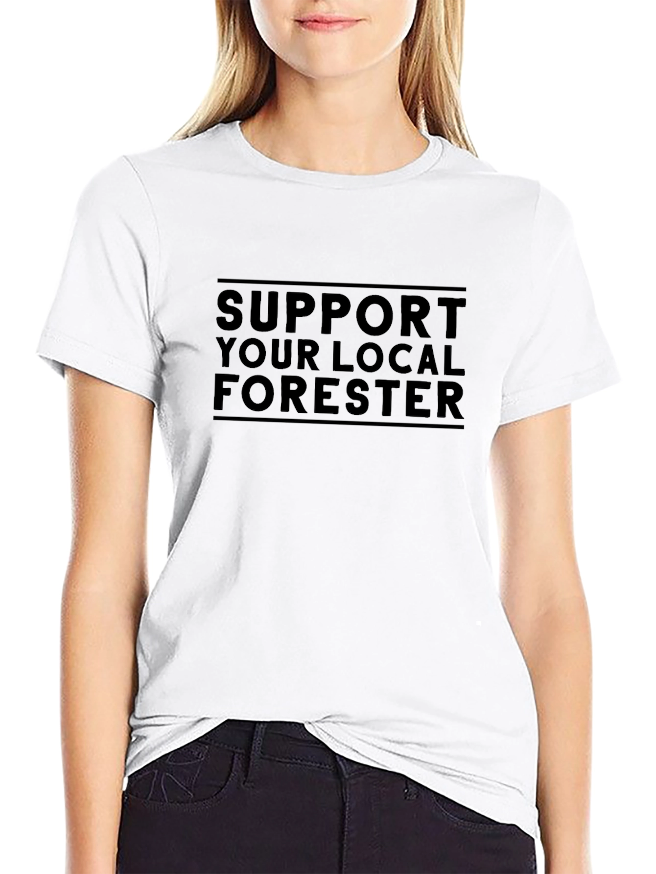 Support Your Local Forester Black T-Shirt