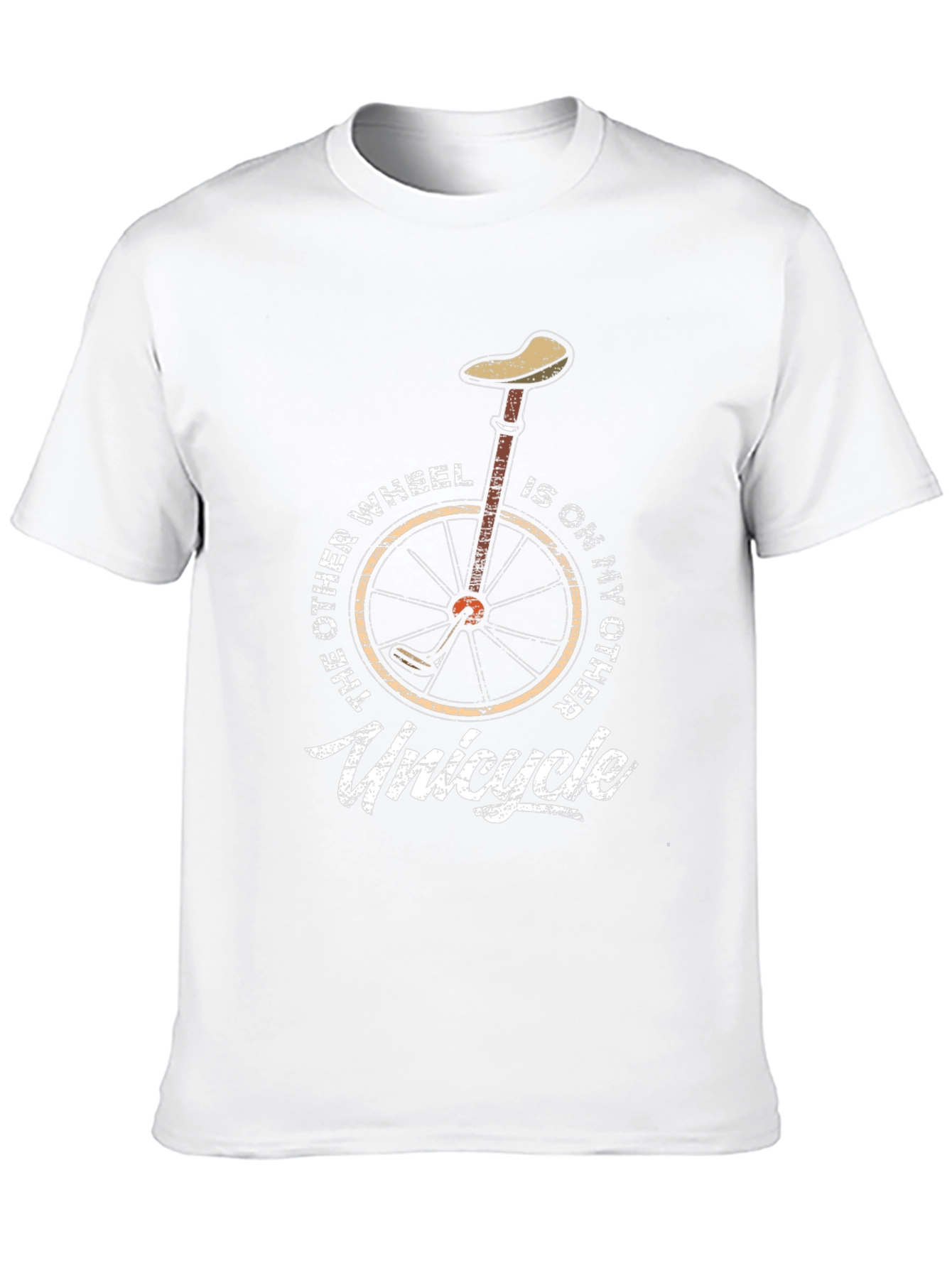 Unicycle T-Shirt - One Wheel Humor Graphic Tee