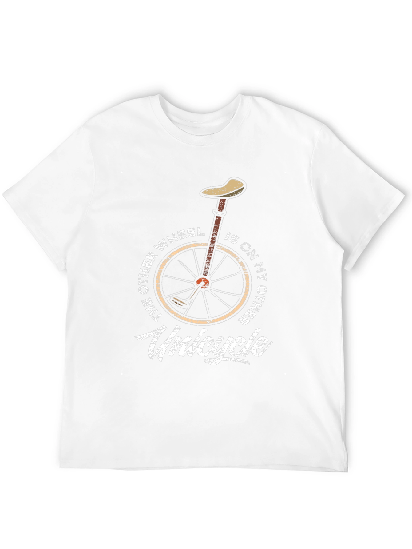 Unicycle T-Shirt - One Wheel Humor Graphic Tee