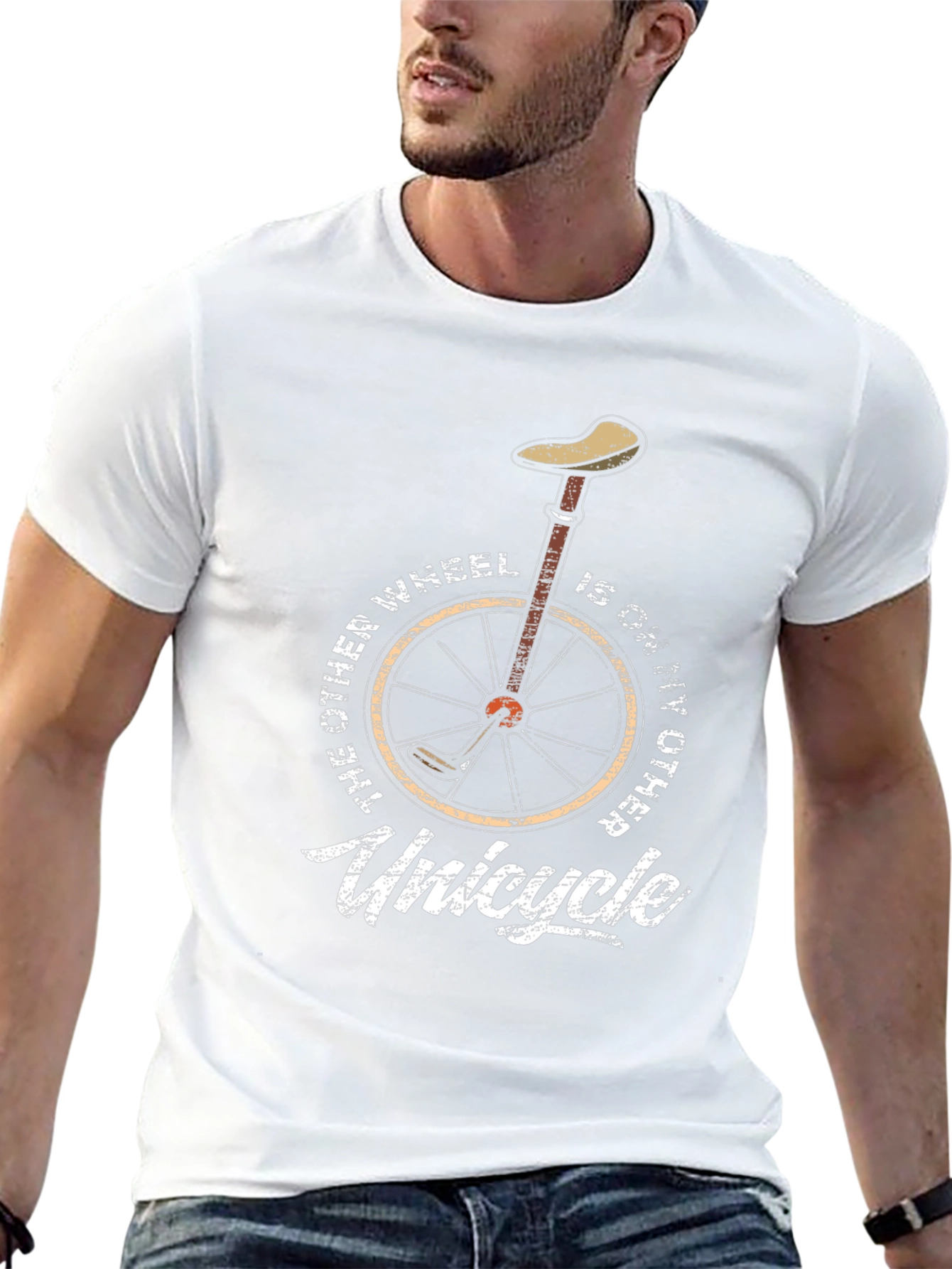 Unicycle T-Shirt - One Wheel Humor Graphic Tee