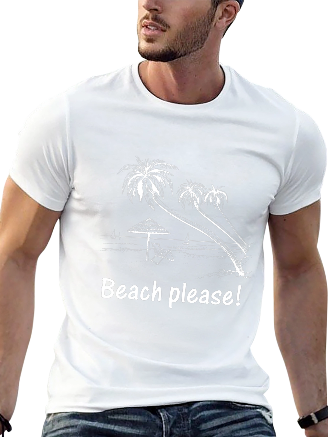 Beach Please Graphic T-Shirt - Vacation Ready!