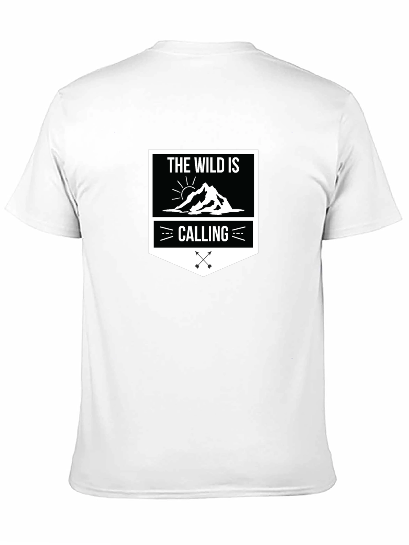 The Wild Is Calling Graphic Tee - Black Cotton