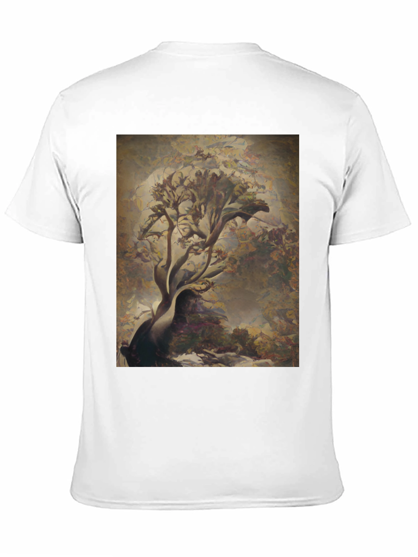 Abstract Tree Art Black Tee