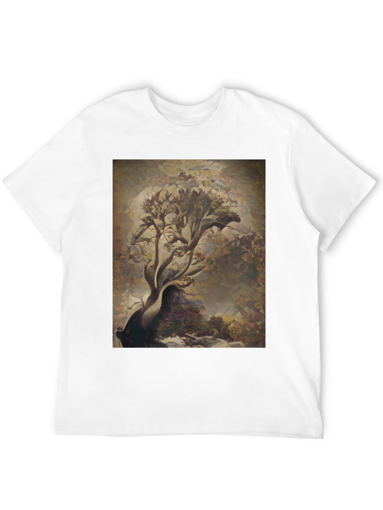 Abstract Tree Art Black Tee
