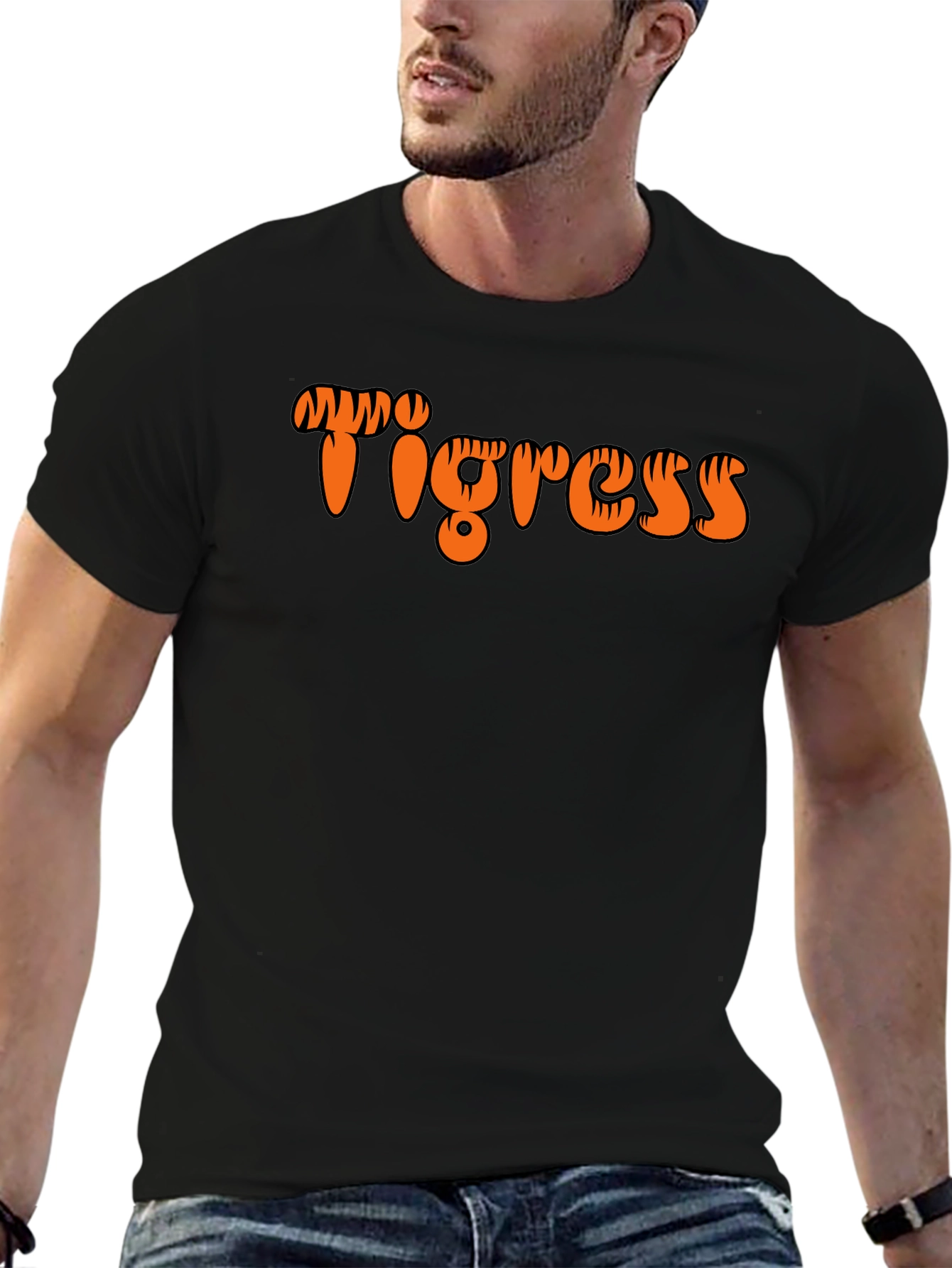 Tigress Graphic Black T-Shirt