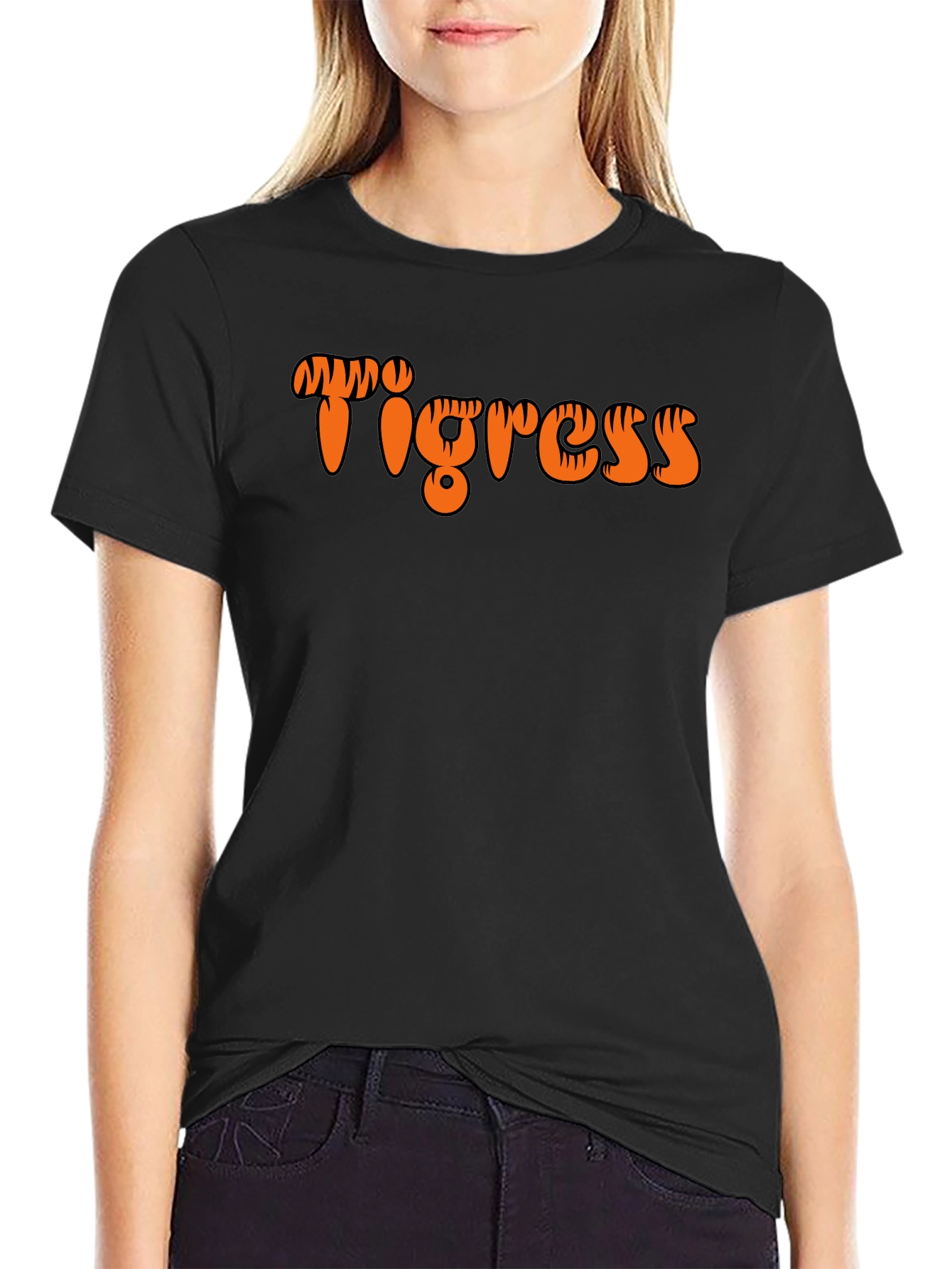 Tigress Graphic Black T-Shirt