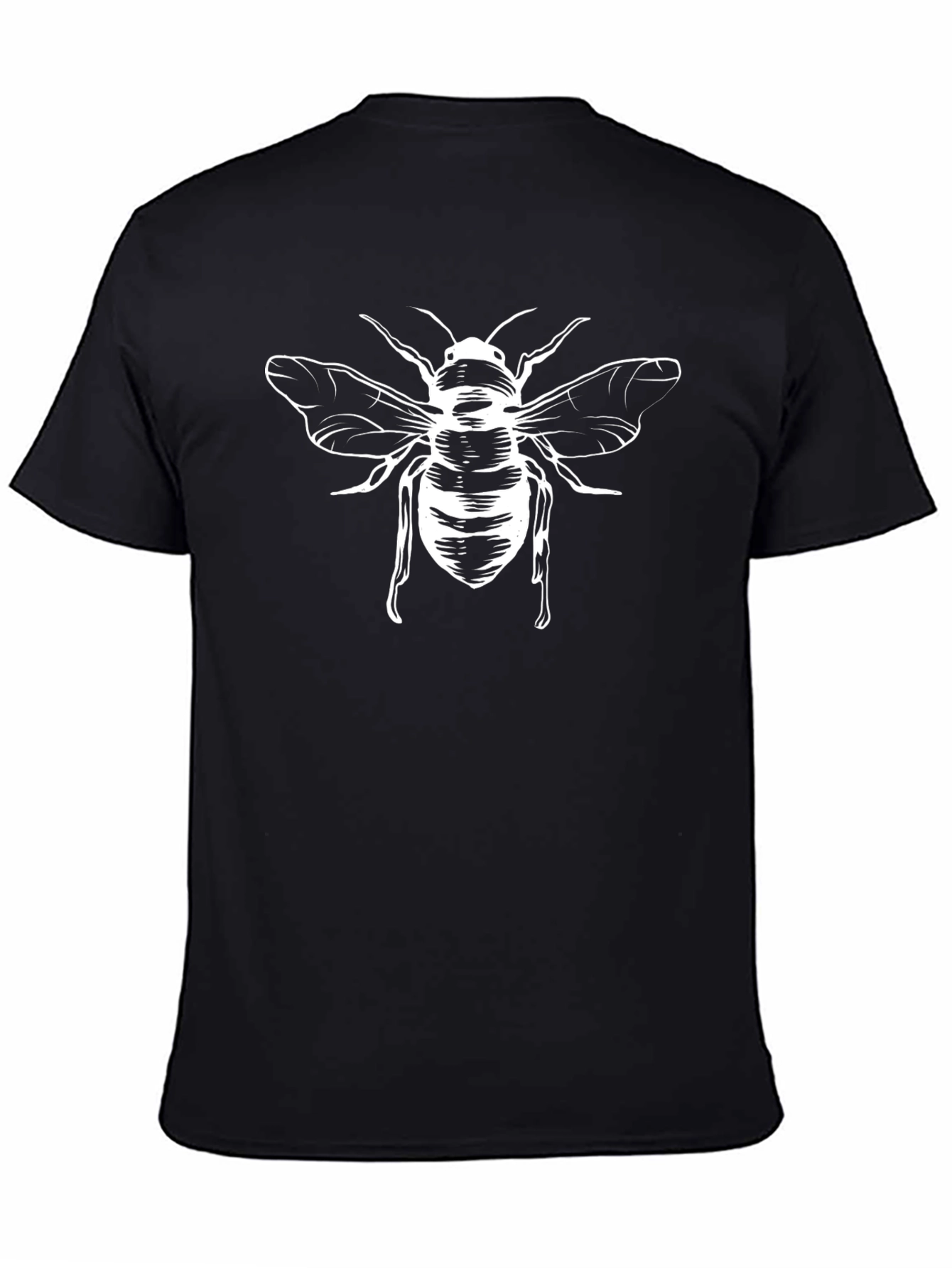 Black Graphic Tee - Bee Design