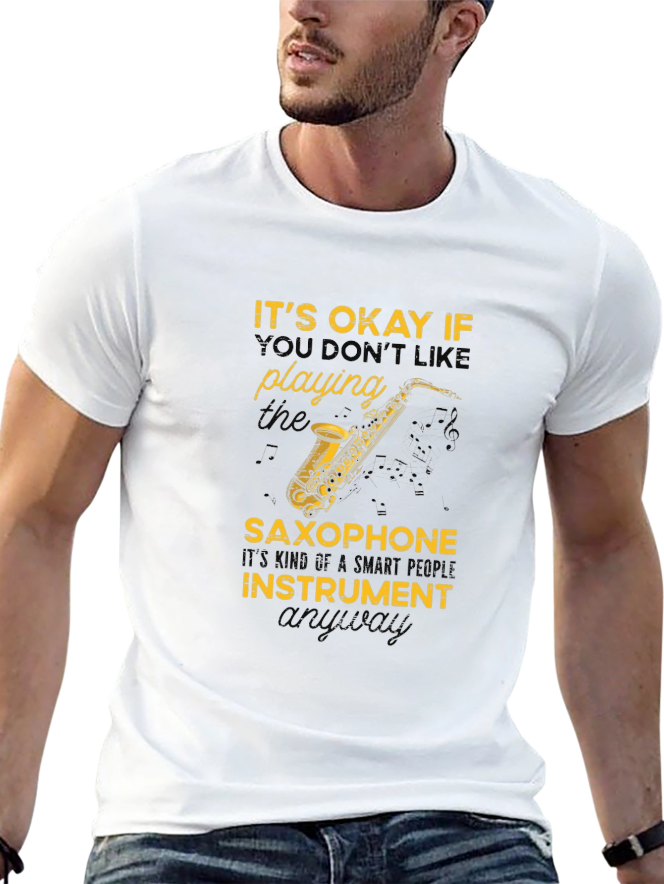 Saxophone T-Shirt: Smart People Instrument