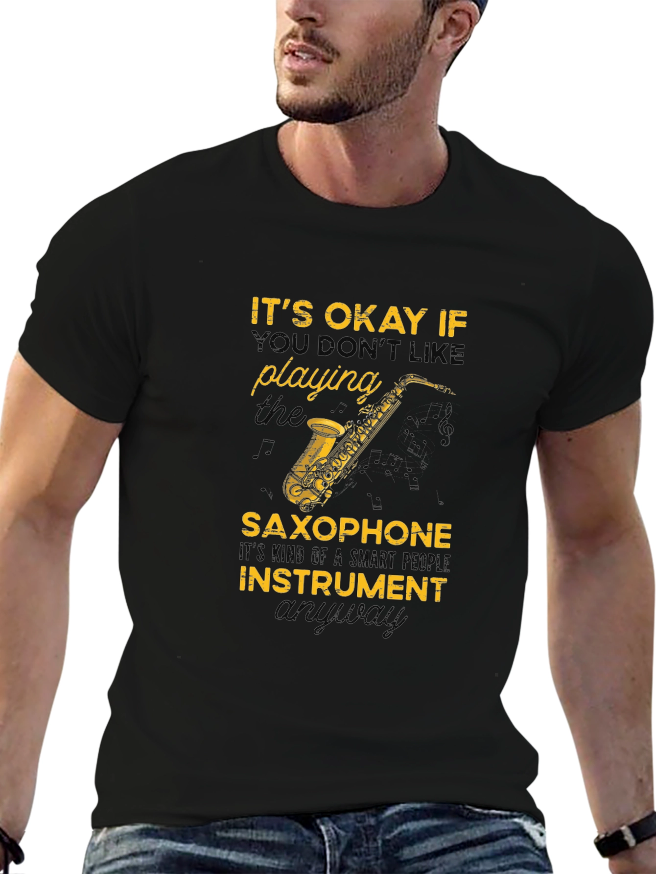 Saxophone T-Shirt: Smart People Instrument