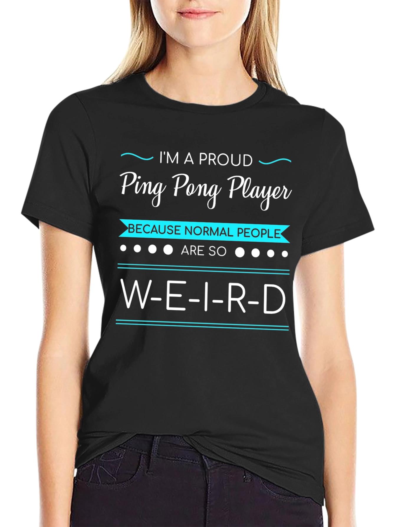 Proud Ping Pong Player Graphic Tee - Weird People