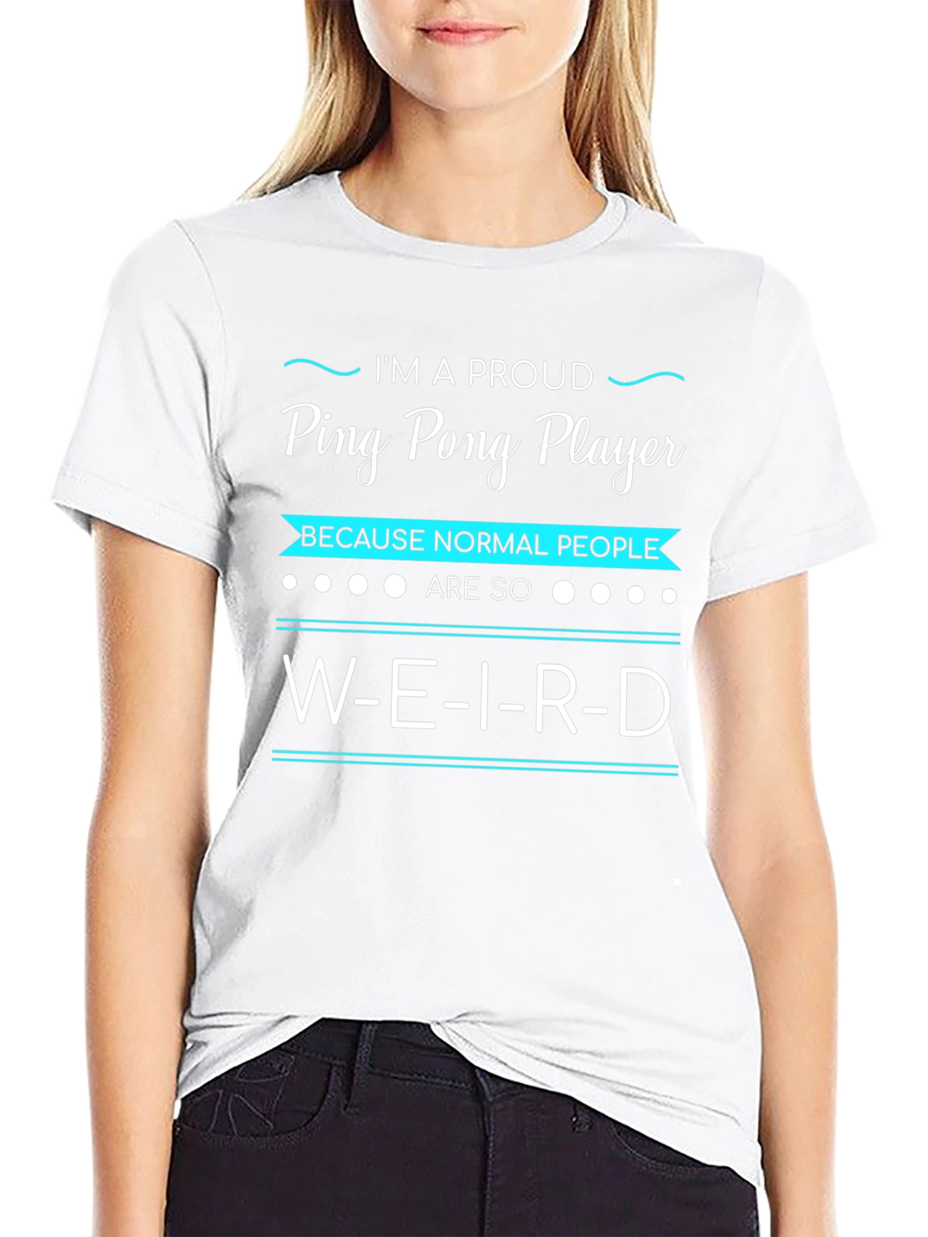 Proud Ping Pong Player Graphic Tee - Weird People
