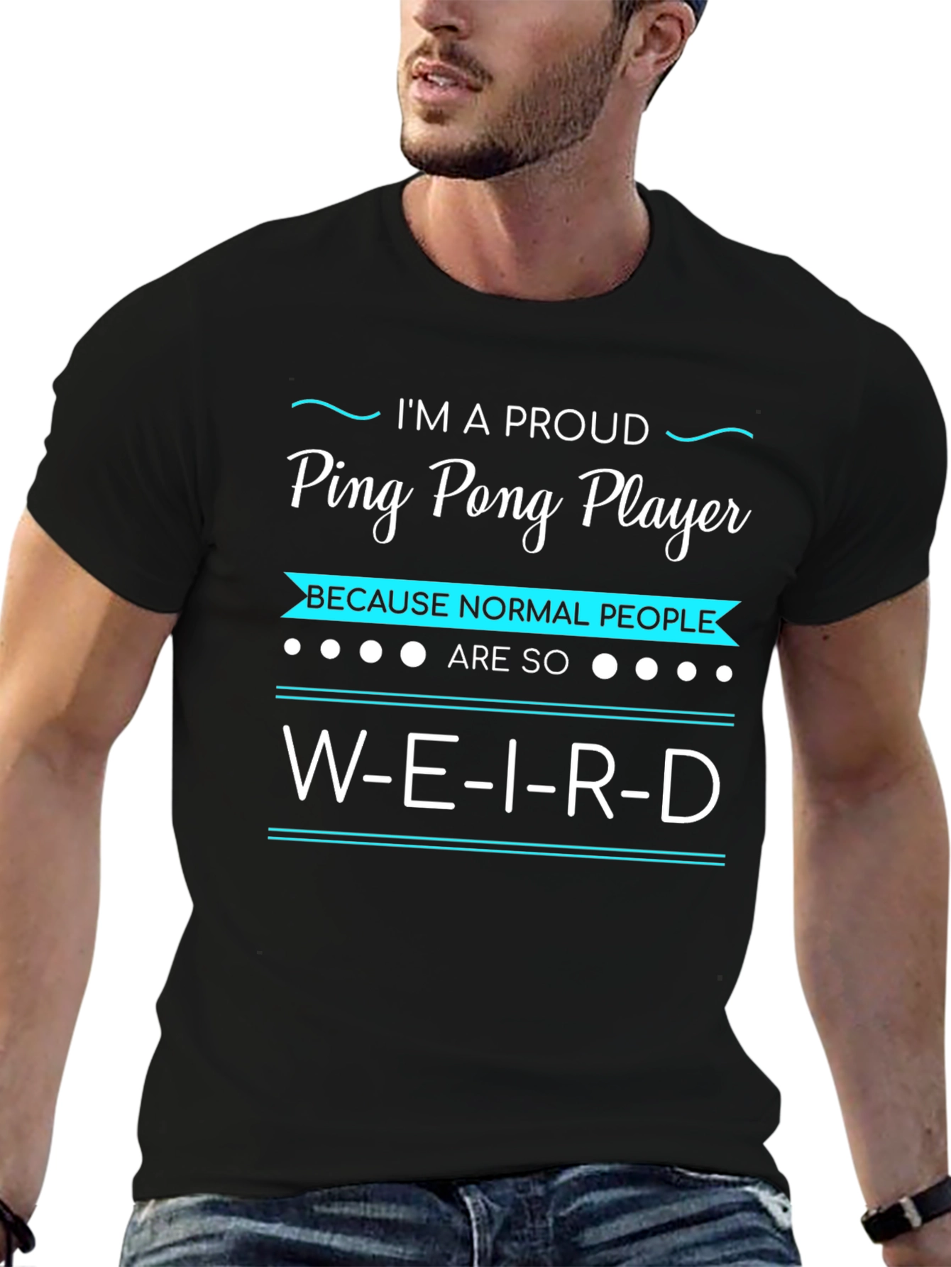 Proud Ping Pong Player Graphic Tee - Weird People
