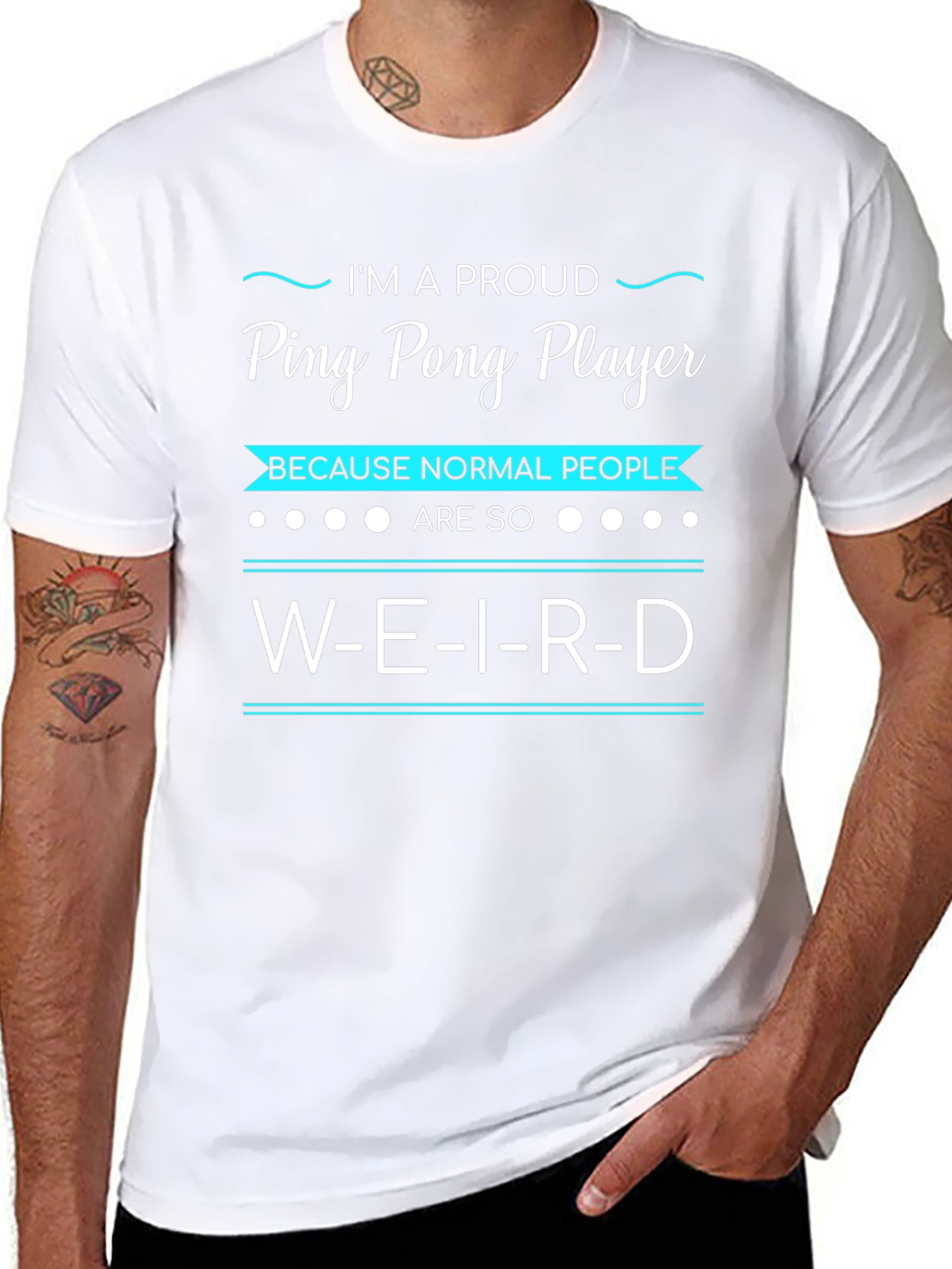 Proud Ping Pong Player Graphic Tee - Weird People