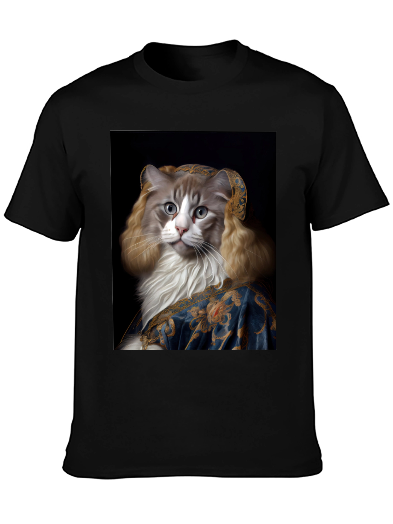 Cat Renaissance Portrait T-Shirt