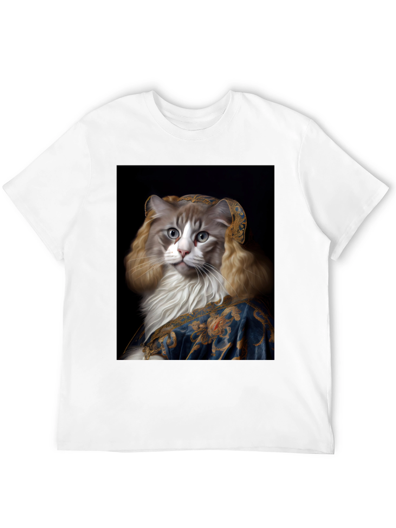 Cat Renaissance Portrait T-Shirt