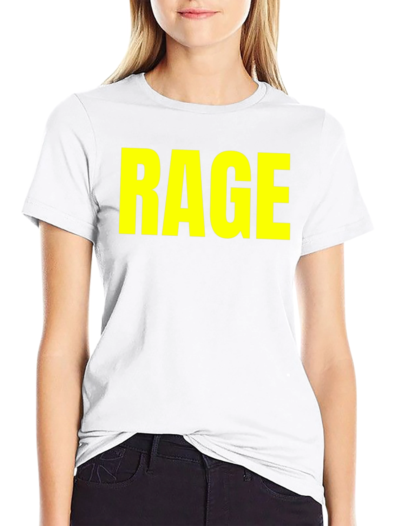 RAGE Graphic Tee - Bold Statement Black T-Shirt