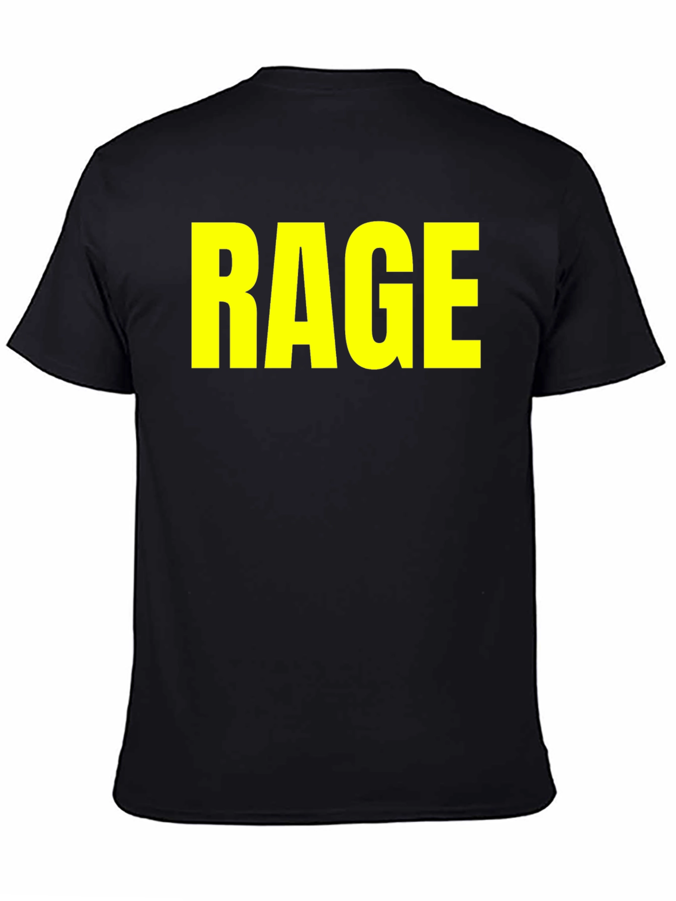 RAGE Graphic Tee - Bold Statement Black T-Shirt