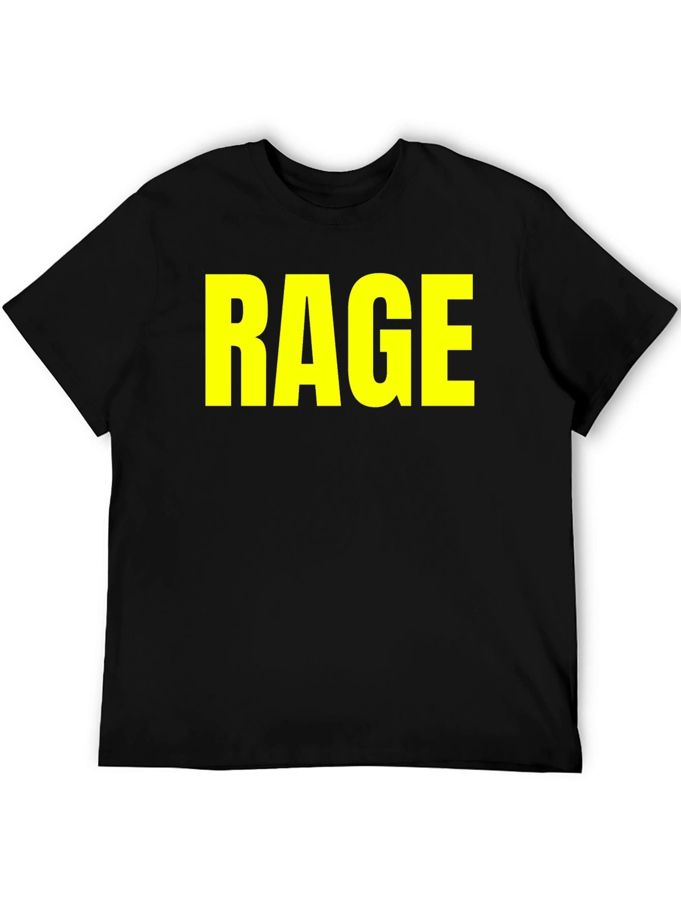 RAGE Graphic Tee - Bold Statement Black T-Shirt