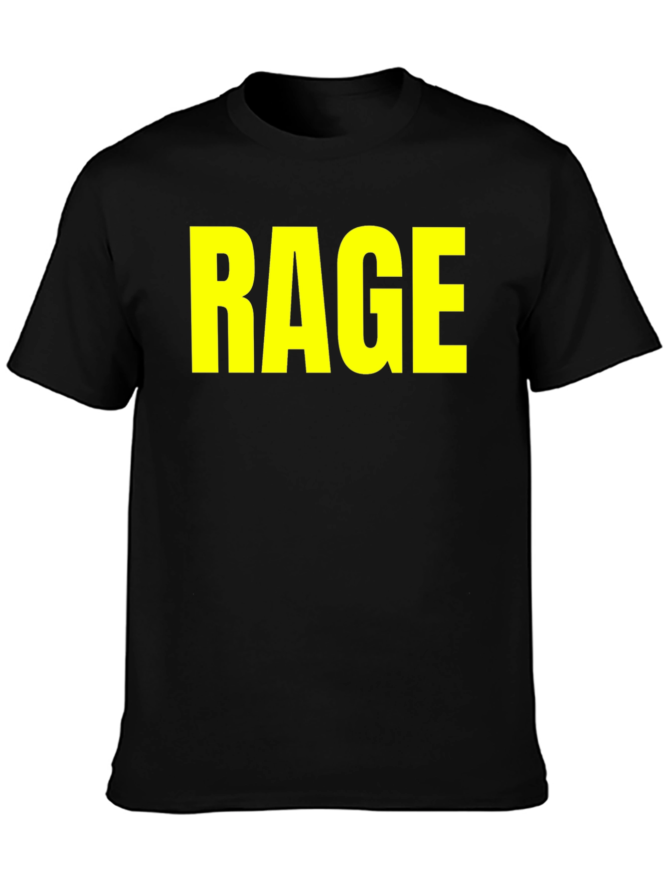 RAGE Graphic Tee - Bold Statement Black T-Shirt