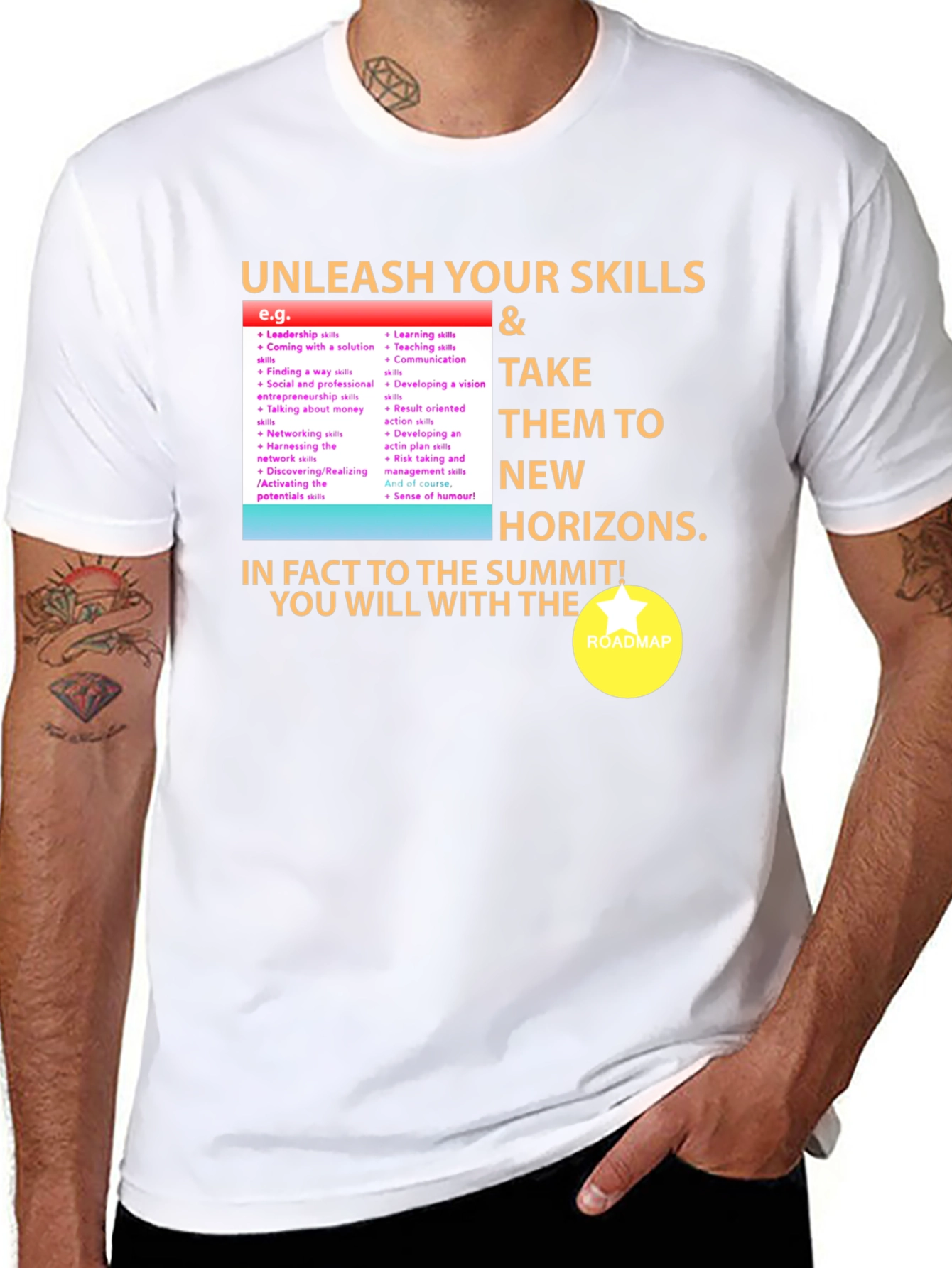 Unleash Your Skills Black T-Shirt