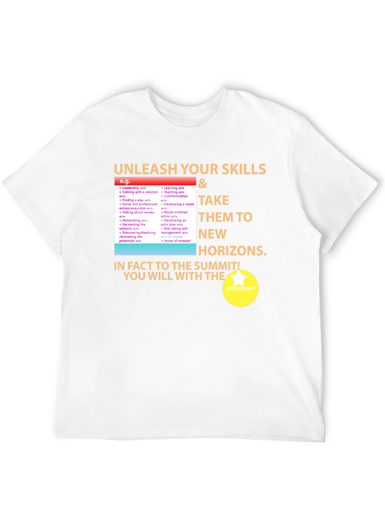Unleash Your Skills Black T-Shirt