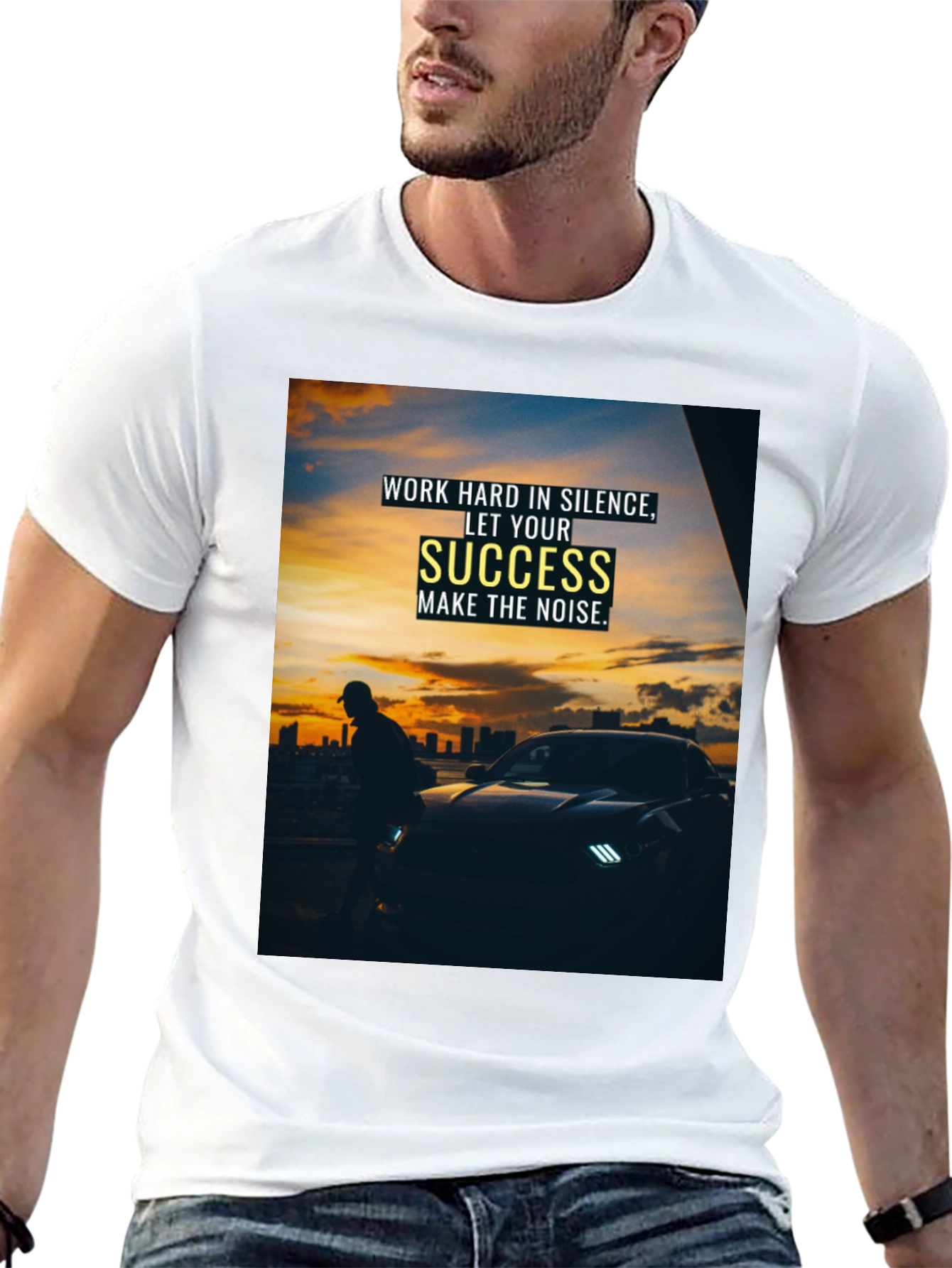 Success Graphic Tee - Motivational Black T-Shirt