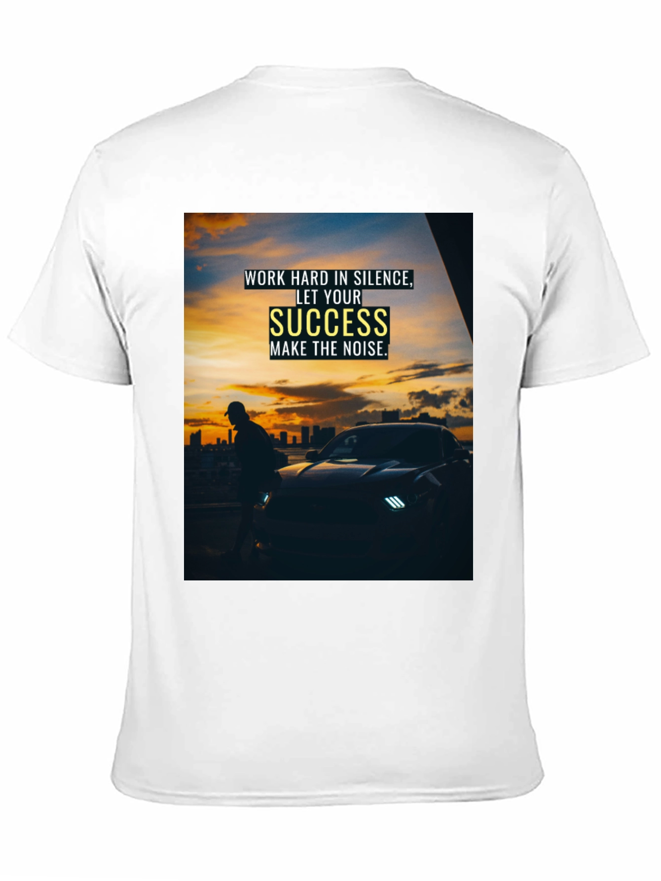 Success Graphic Tee - Motivational Black T-Shirt
