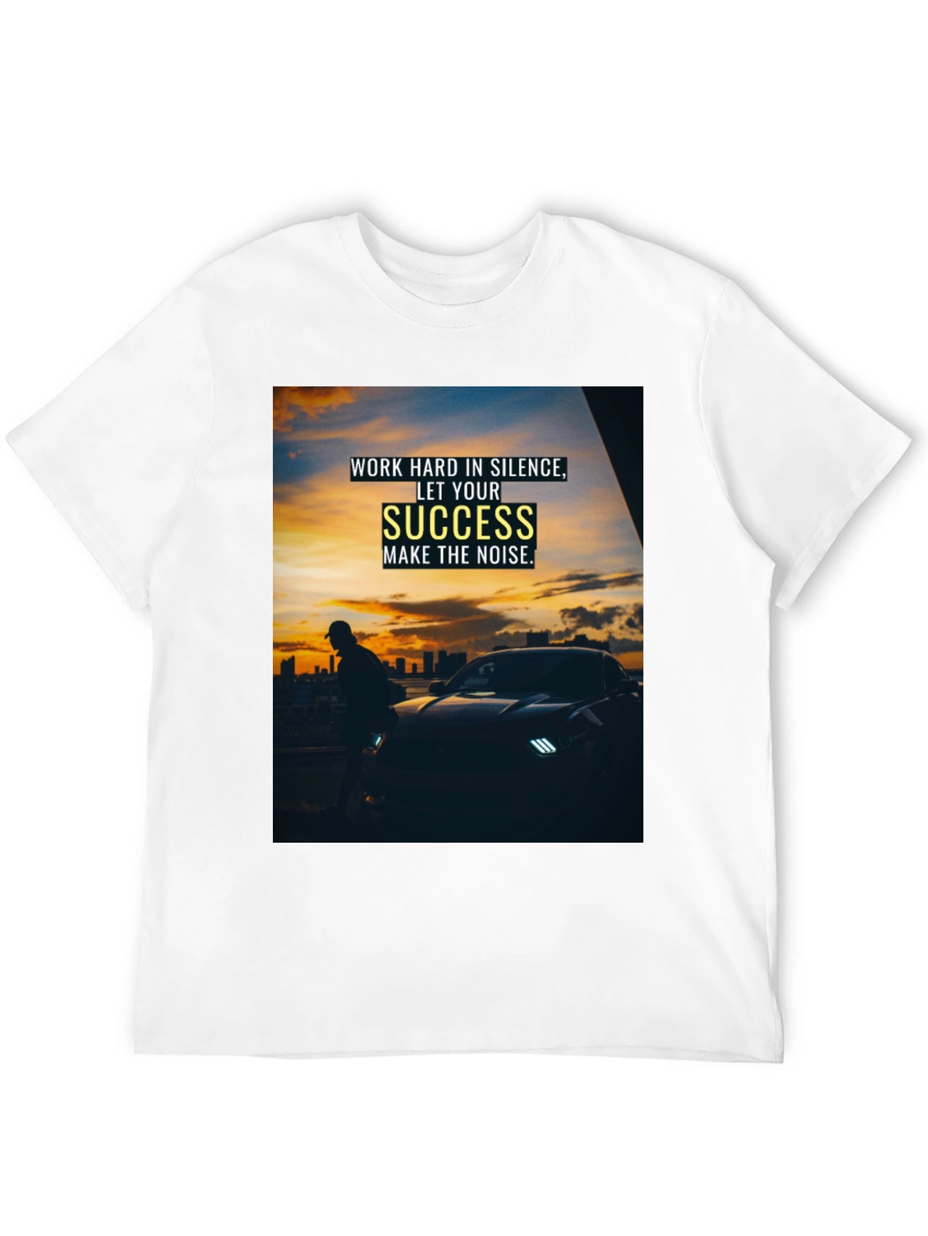 Success Graphic Tee - Motivational Black T-Shirt