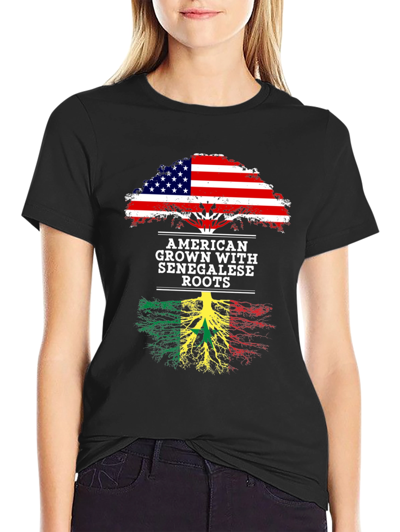 American Grown With Senegalese Roots T-Shirt