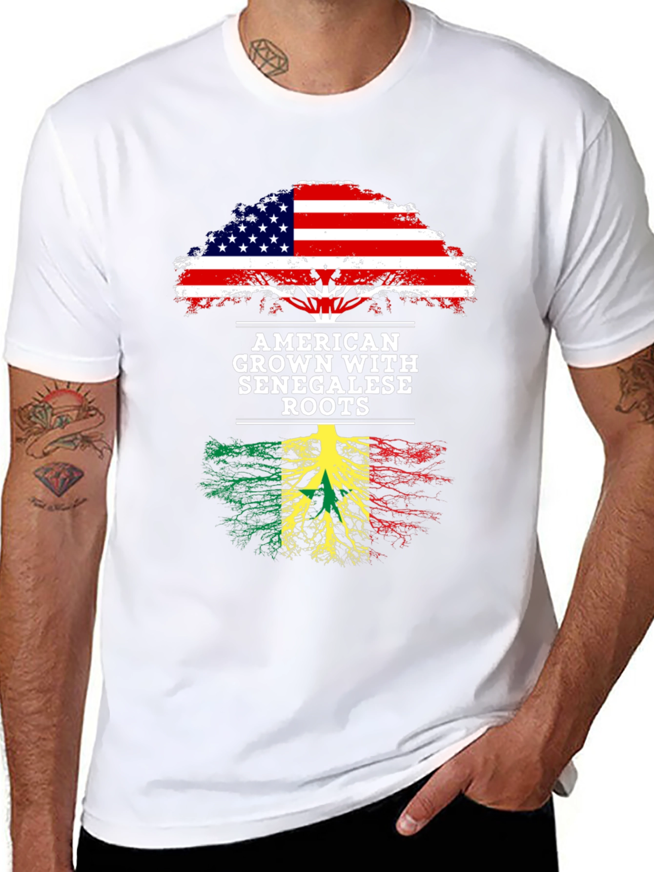 American Grown With Senegalese Roots T-Shirt