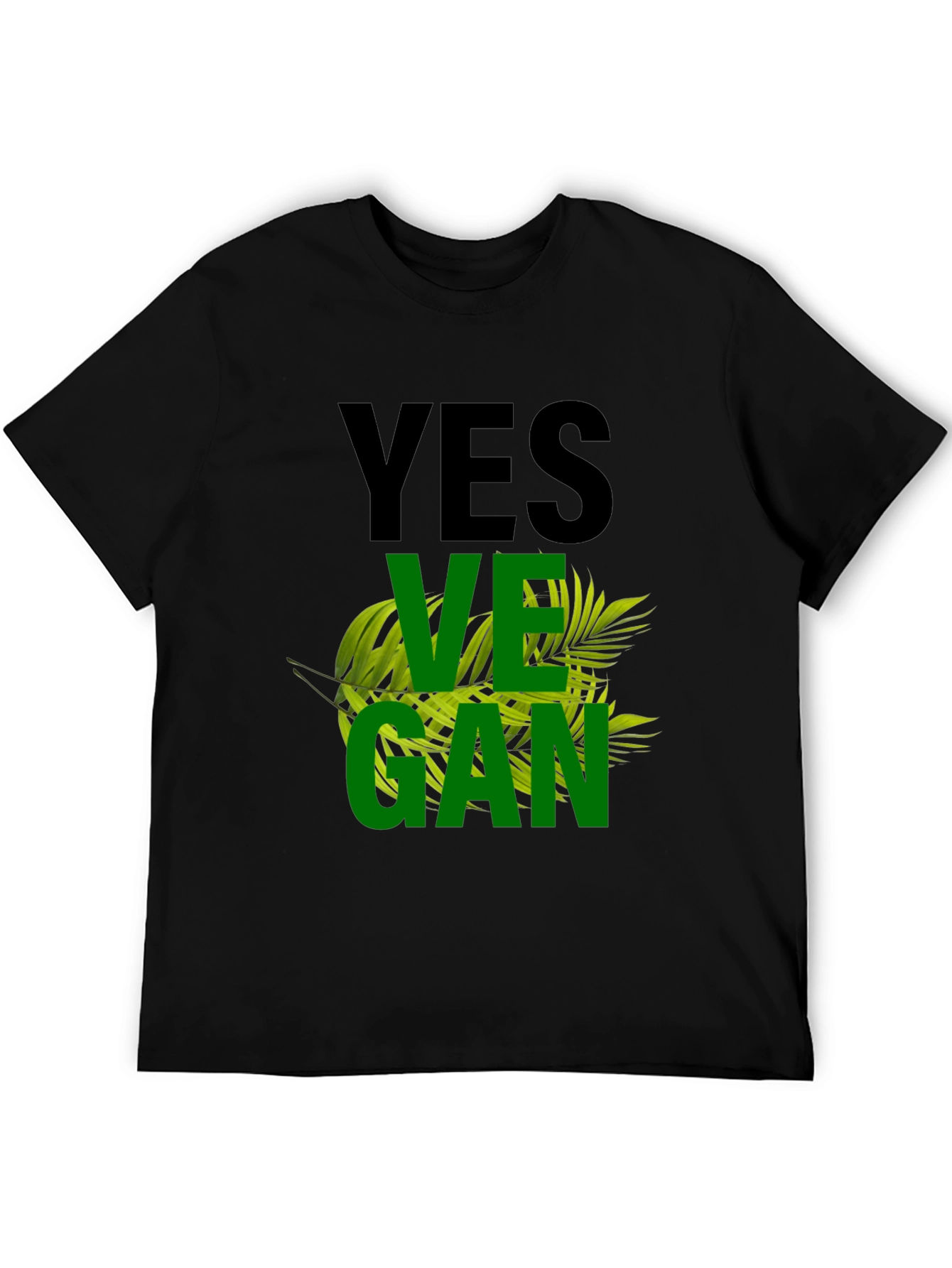 Yes Vegan Black T-Shirt