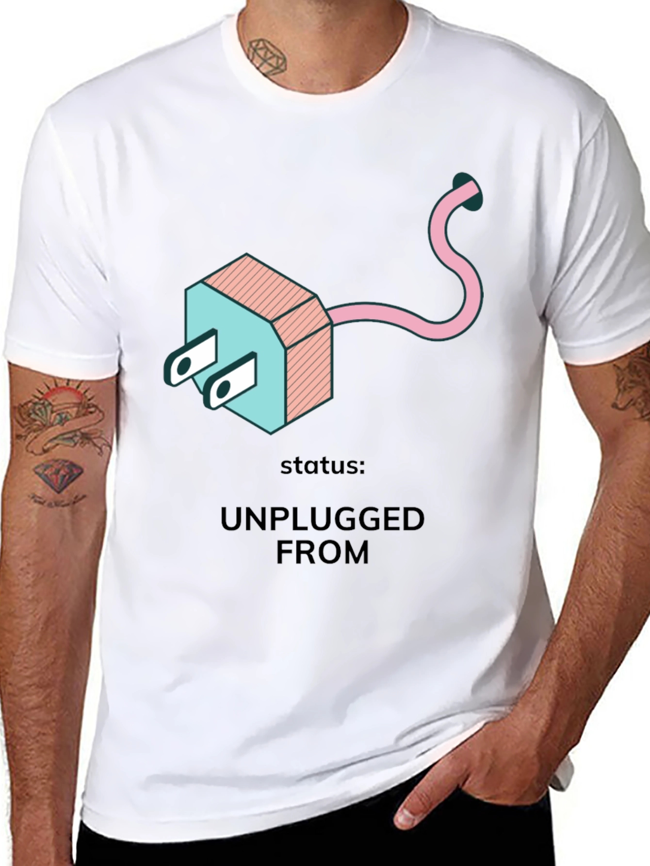 Unplugged From T-Shirt - Relax & Recharge