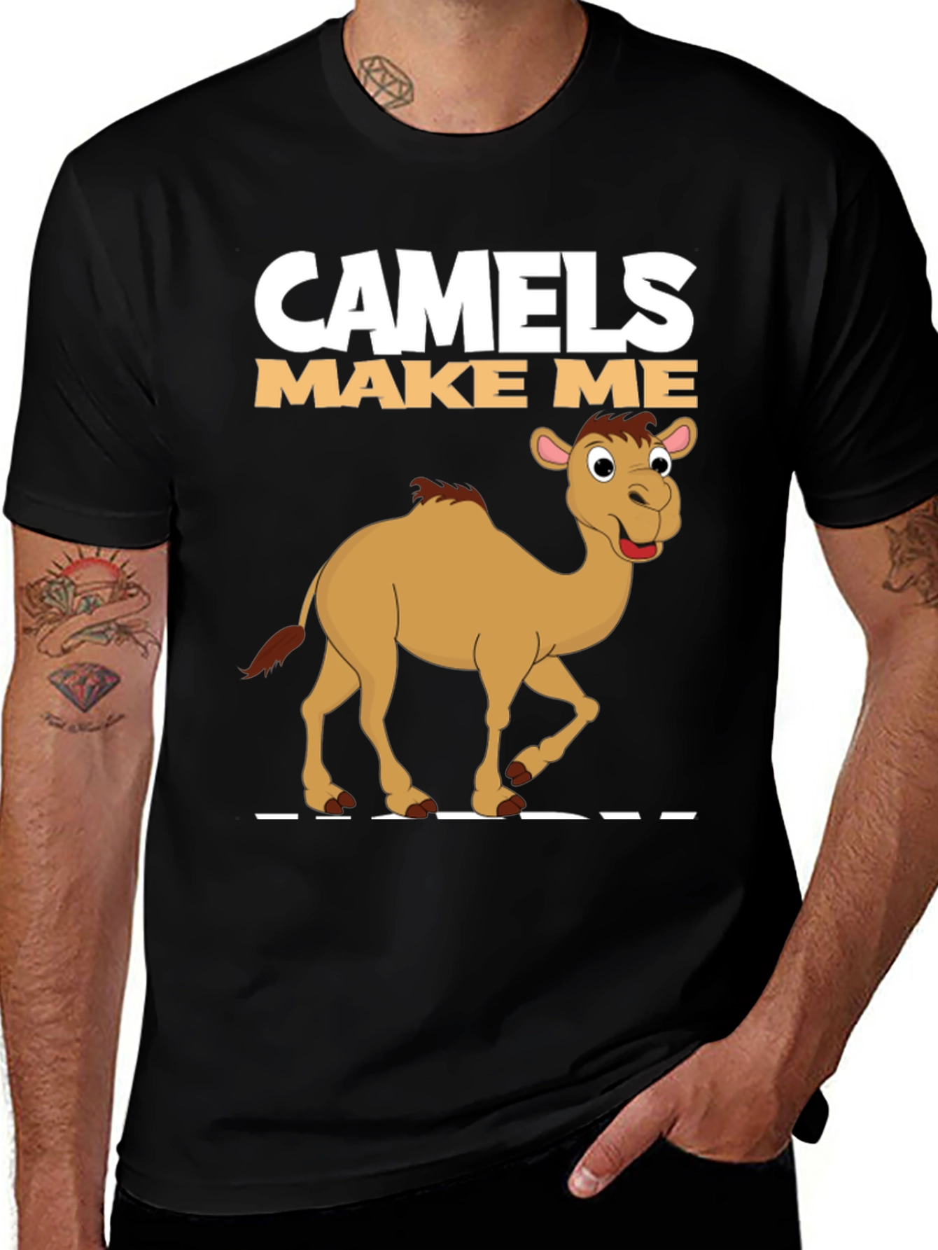 Camels Make Me Happy Graphic T-Shirt