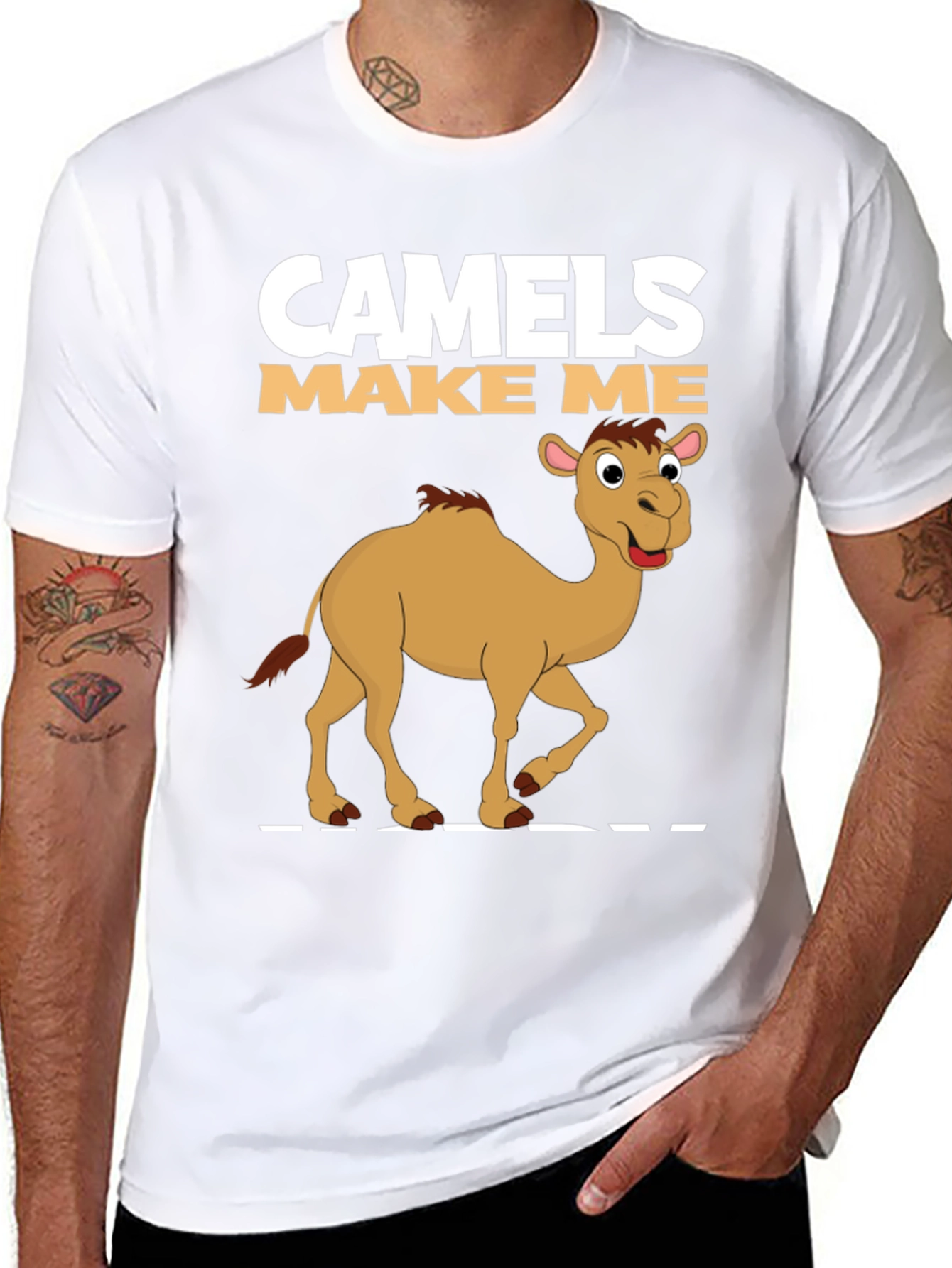 Camels Make Me Happy Graphic T-Shirt