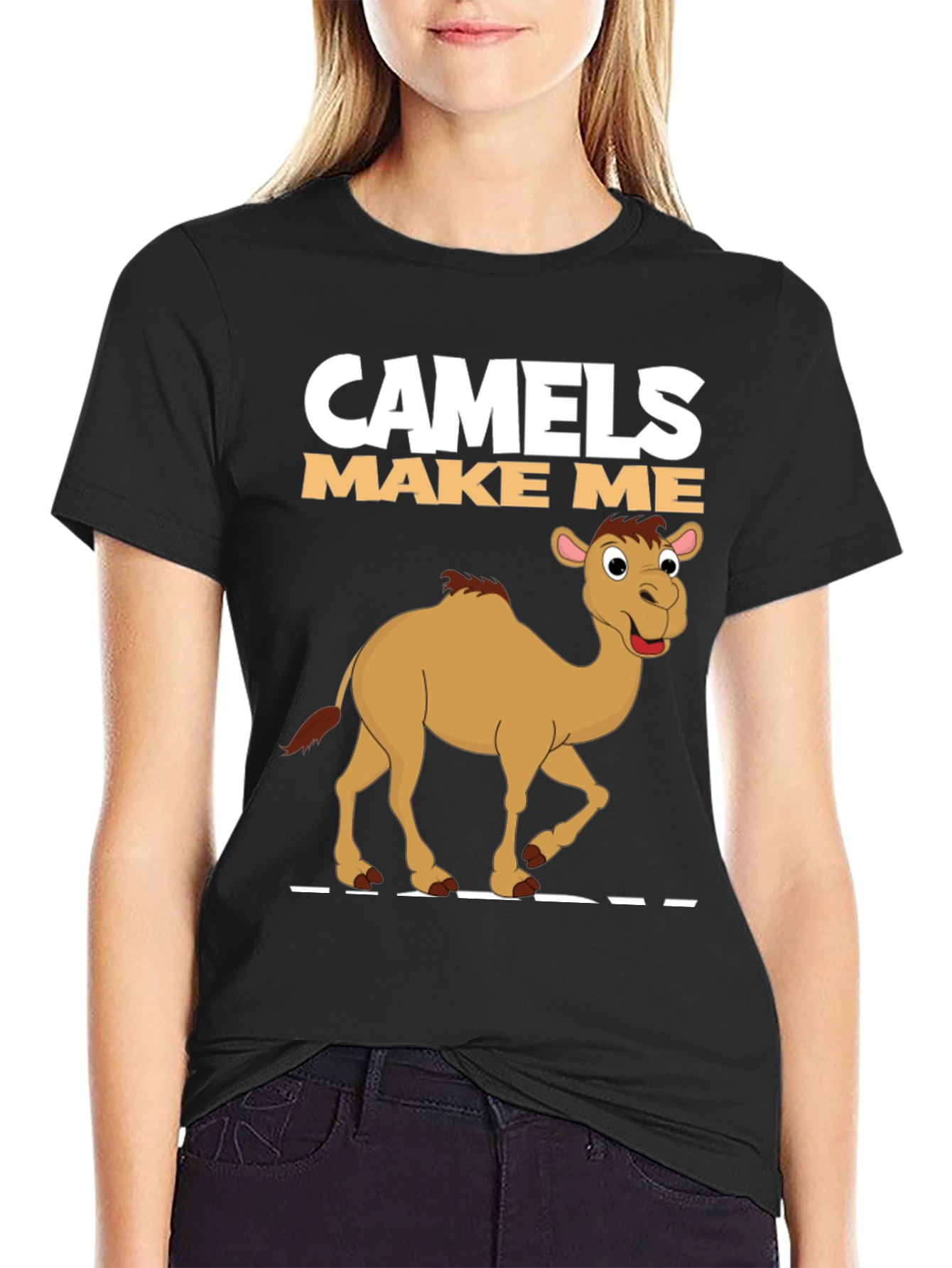 Camels Make Me Happy Graphic T-Shirt