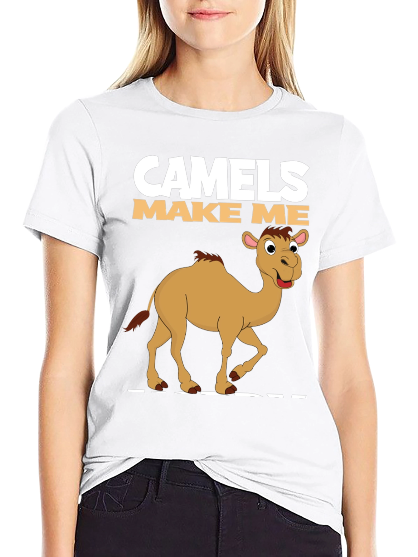 Camels Make Me Happy Graphic T-Shirt