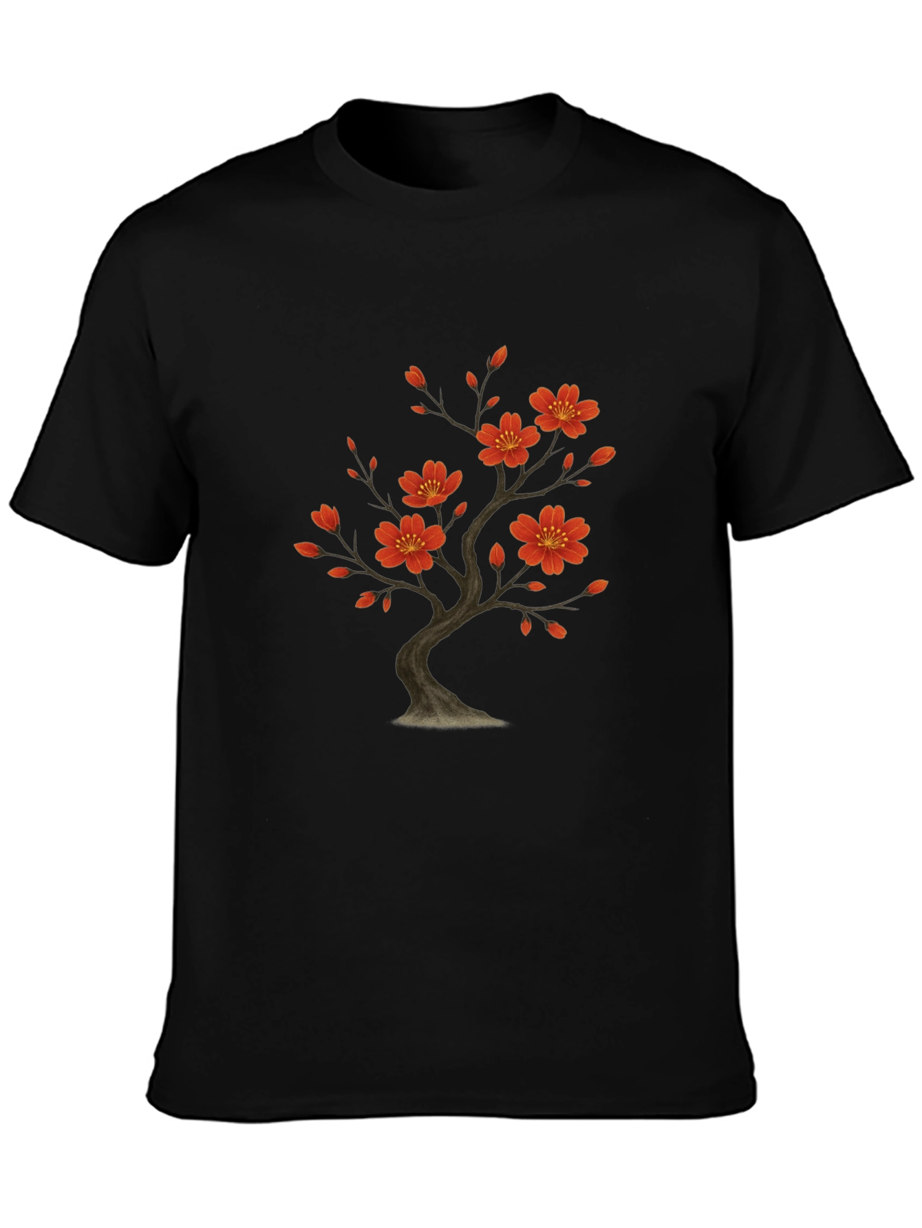 Blossom Tree Graphic Black T-Shirt