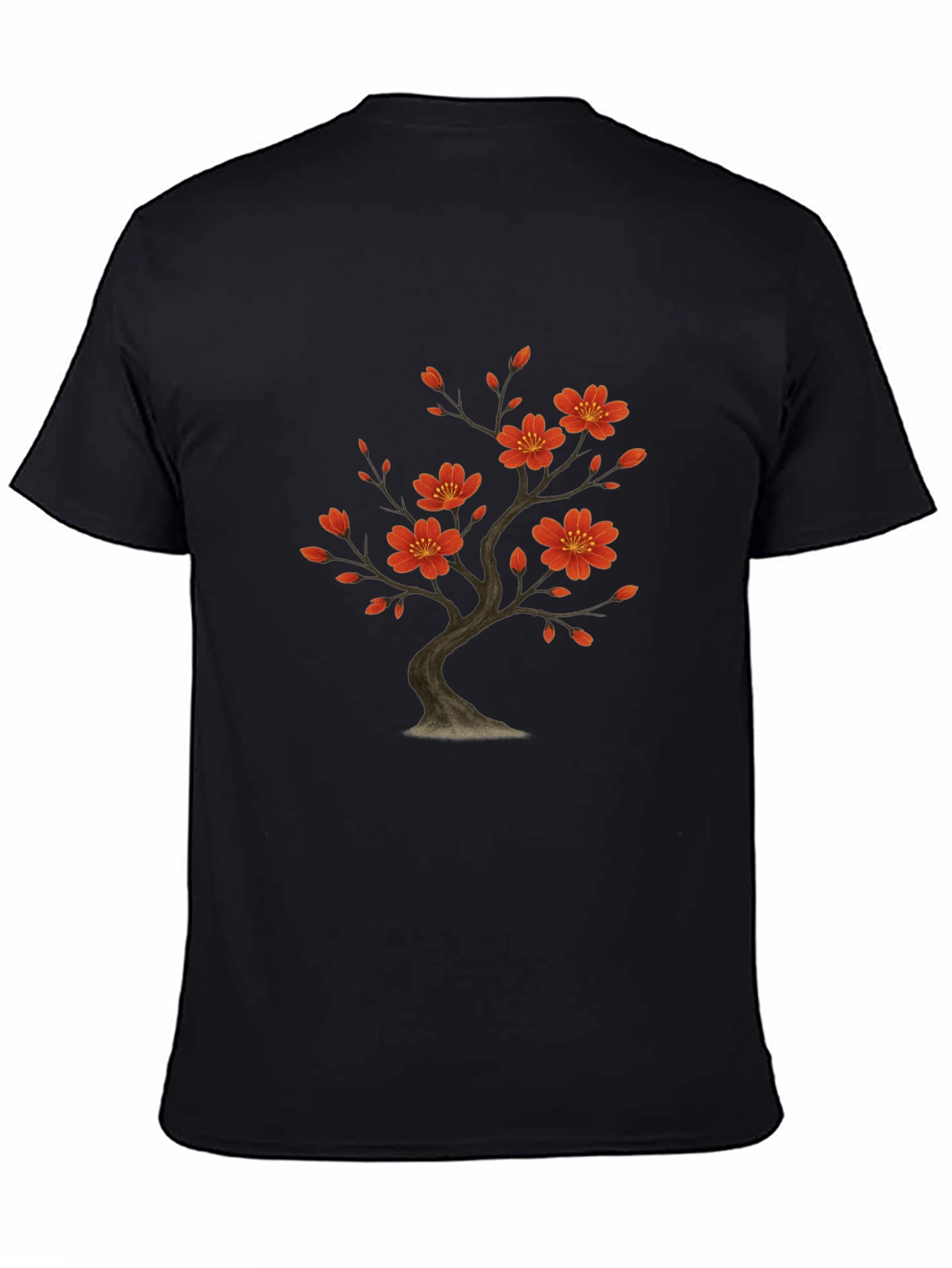 Blossom Tree Graphic Black T-Shirt